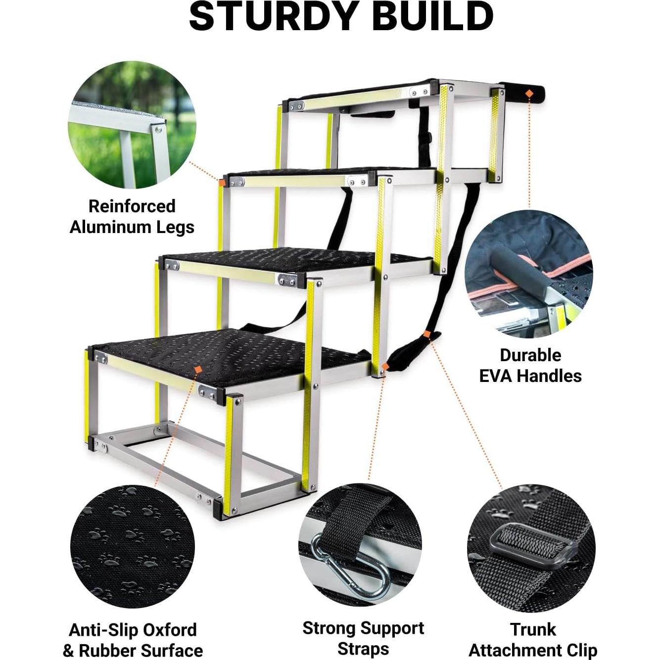 Rampa Plegable para Perros Owleys - Antideslizante - 81.65 kg