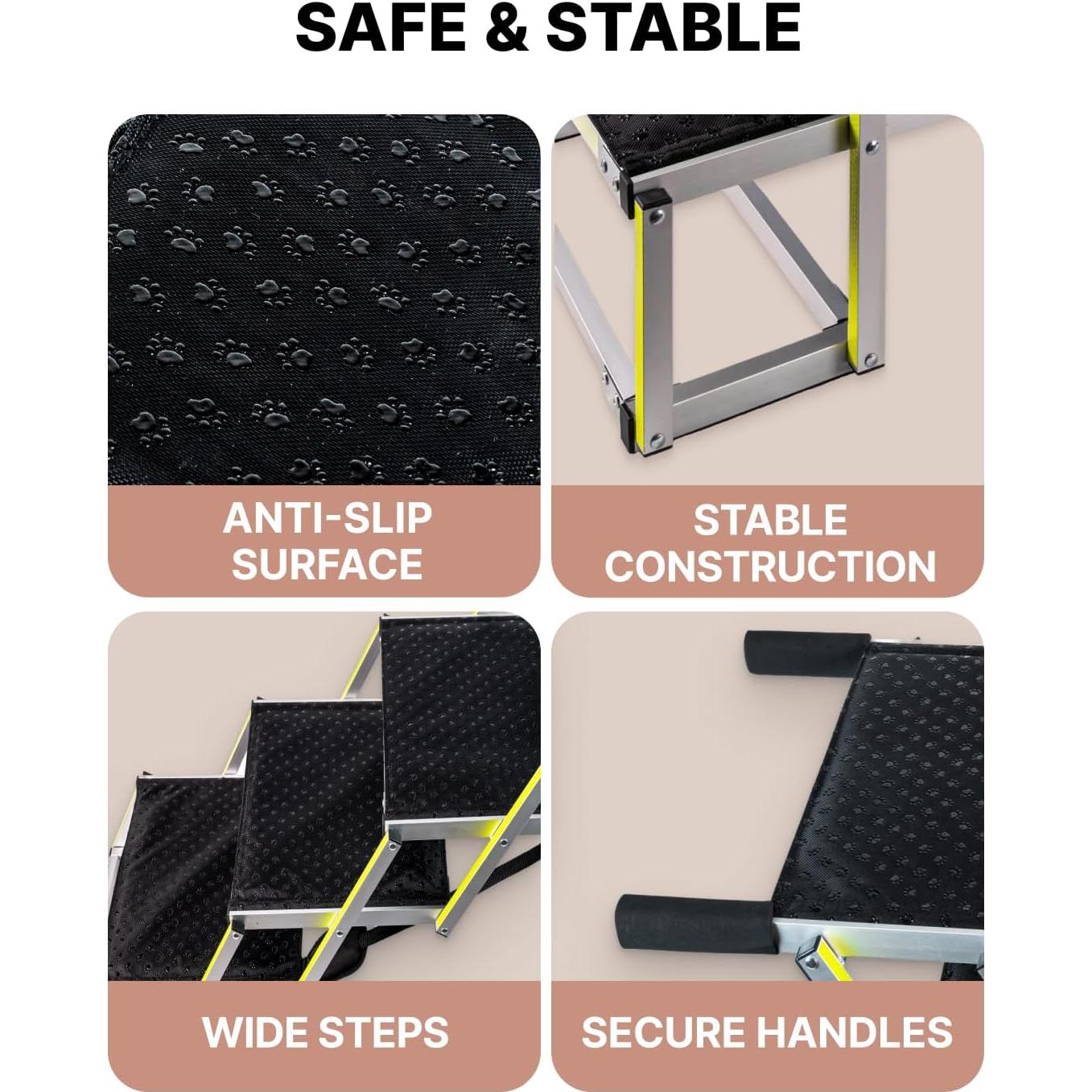 Rampa Plegable para Perros Owleys - Antideslizante - 81.65 kg