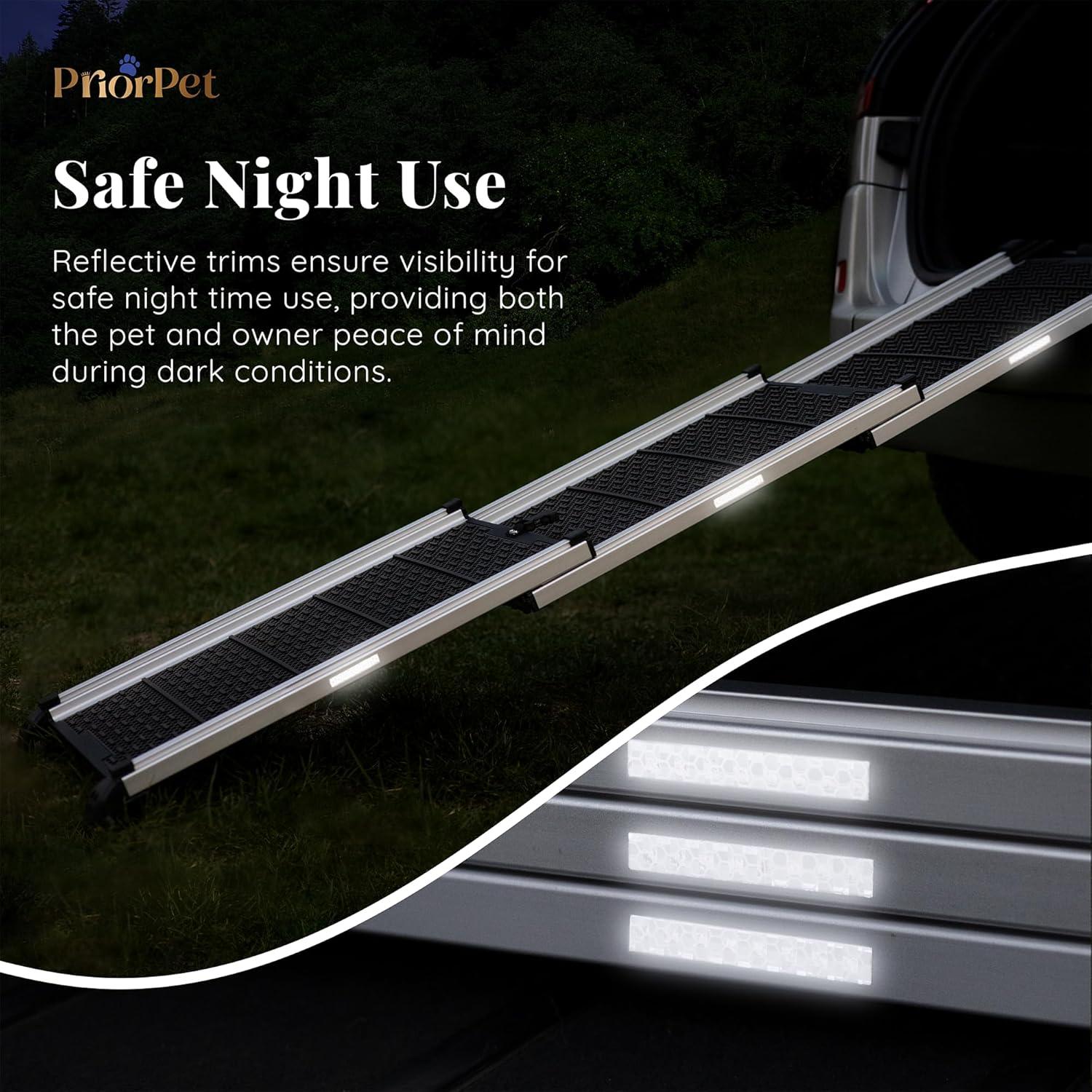 Rampa Telescópica para Perros PRIORPET 160 cm Antideslizante