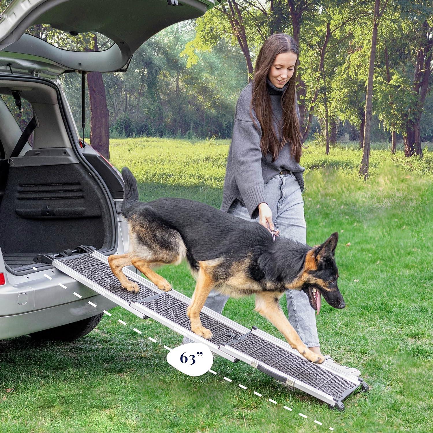 Rampa Telescópica para Perros PRIORPET 160 cm Antideslizante