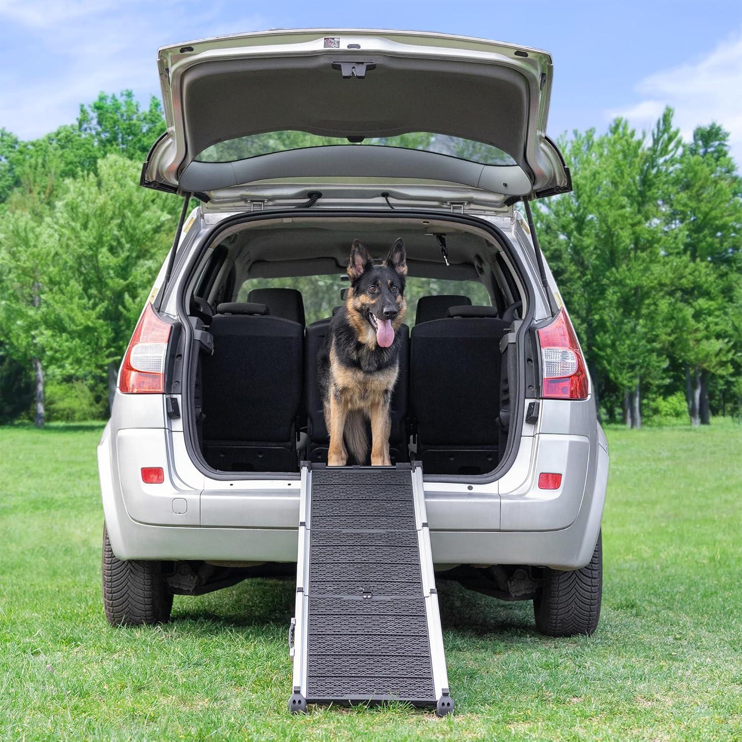 Rampa Telescópica para Perros PRIORPET 160 cm Antideslizante