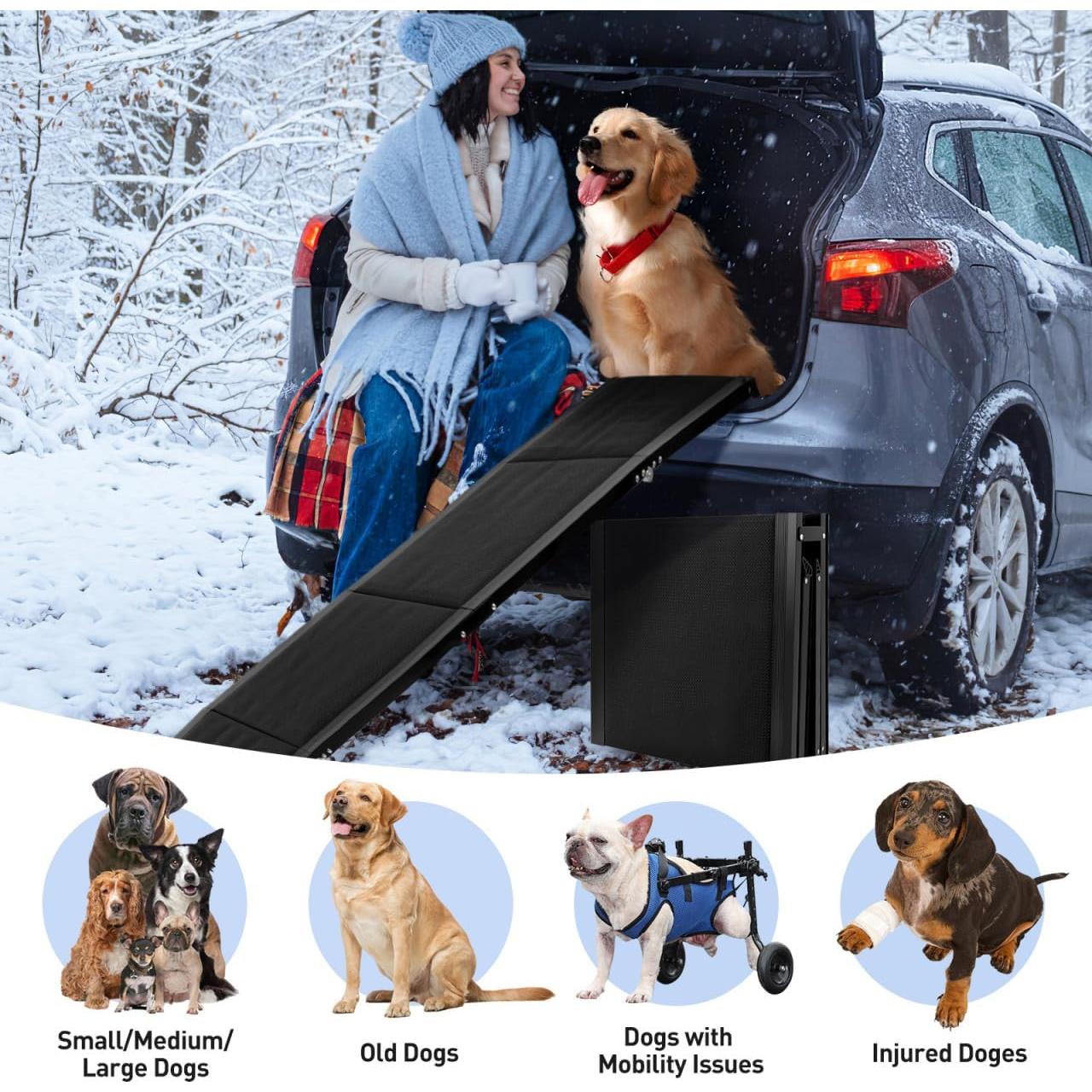 Rampa para Perros CALLARON 180x51 cm Plegable Antideslizante