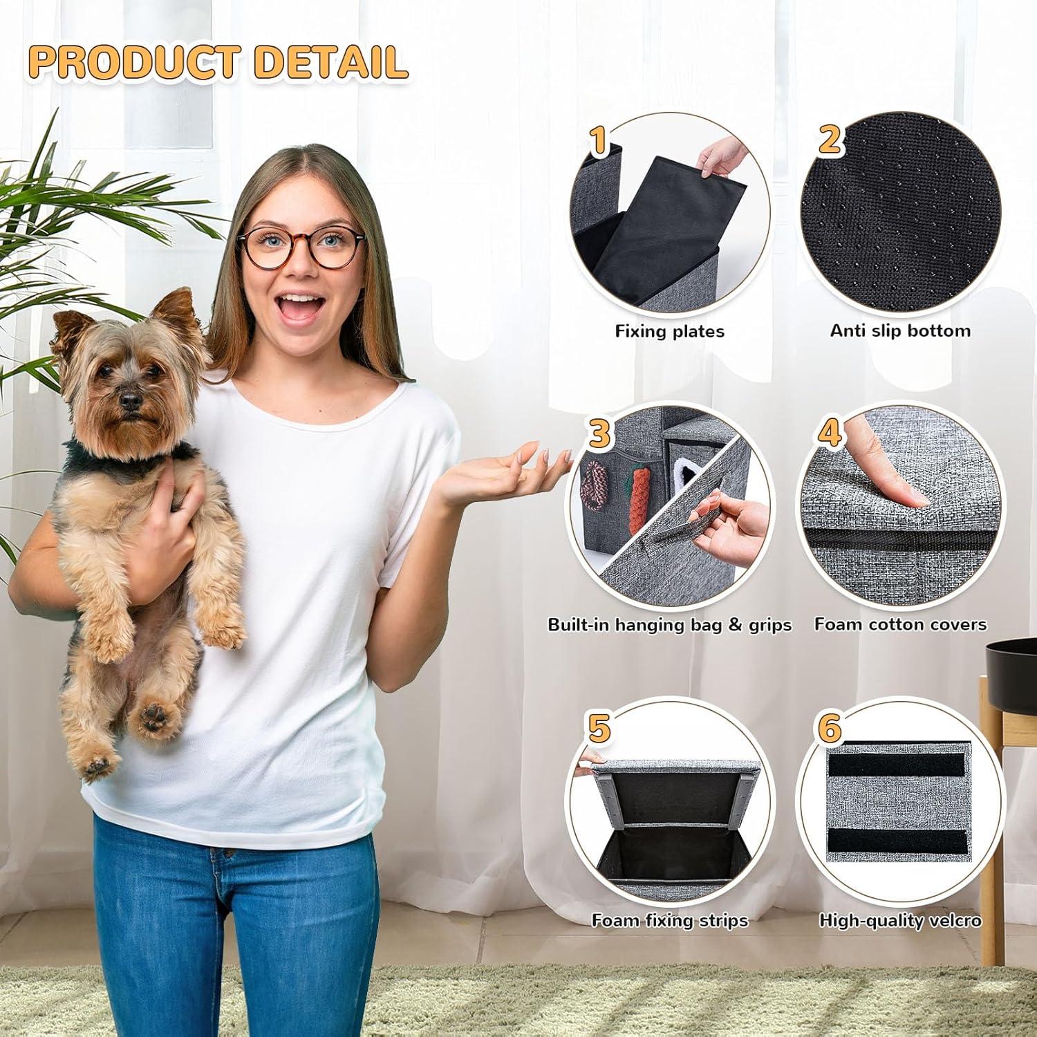 Escaleras para Perros Bilibara 3 Pasos Plegables con Almacenamiento