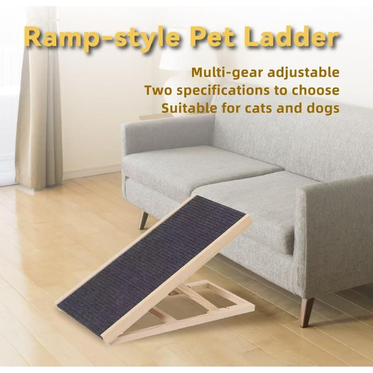 Rampa Plegable para Mascotas Genérico Madera Ajustable 40/28 cm