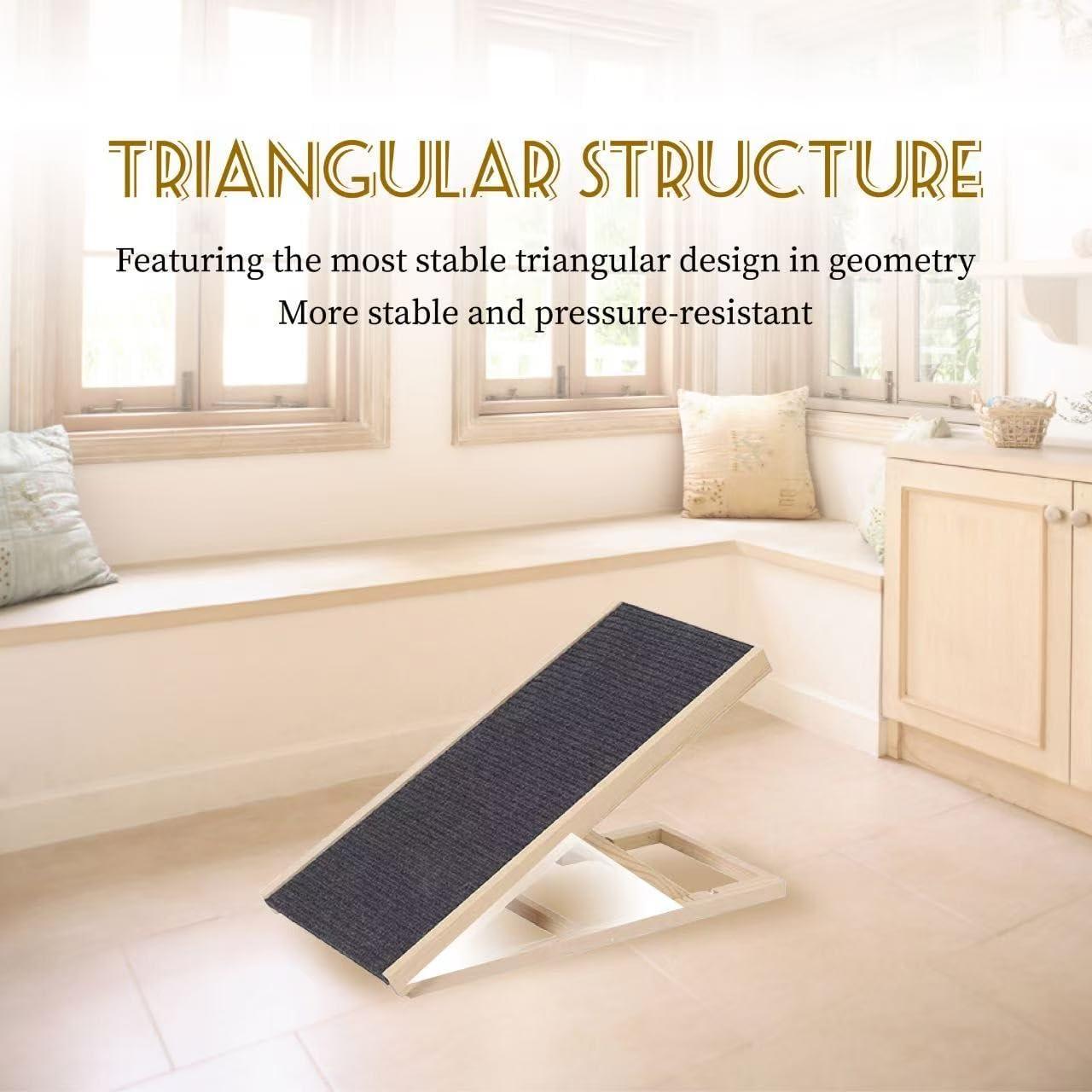 Rampa Plegable para Mascotas Genérico Madera Ajustable 40/28 cm