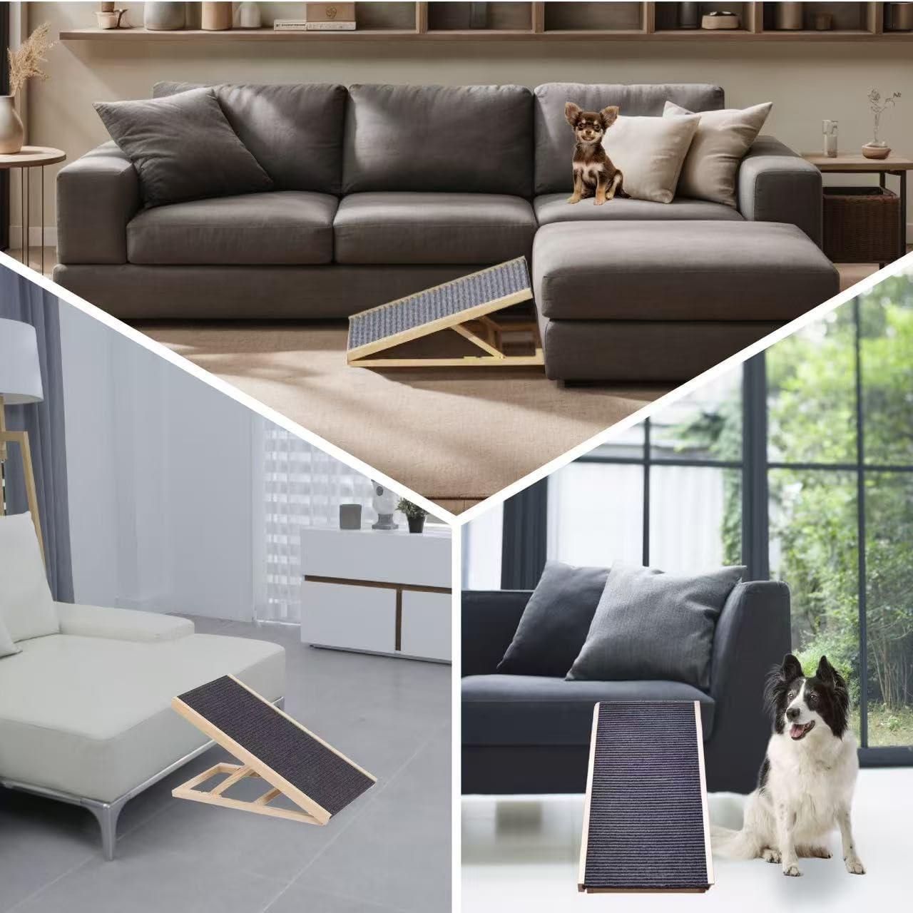 Rampa Plegable para Mascotas Genérico Madera Ajustable 40/28 cm