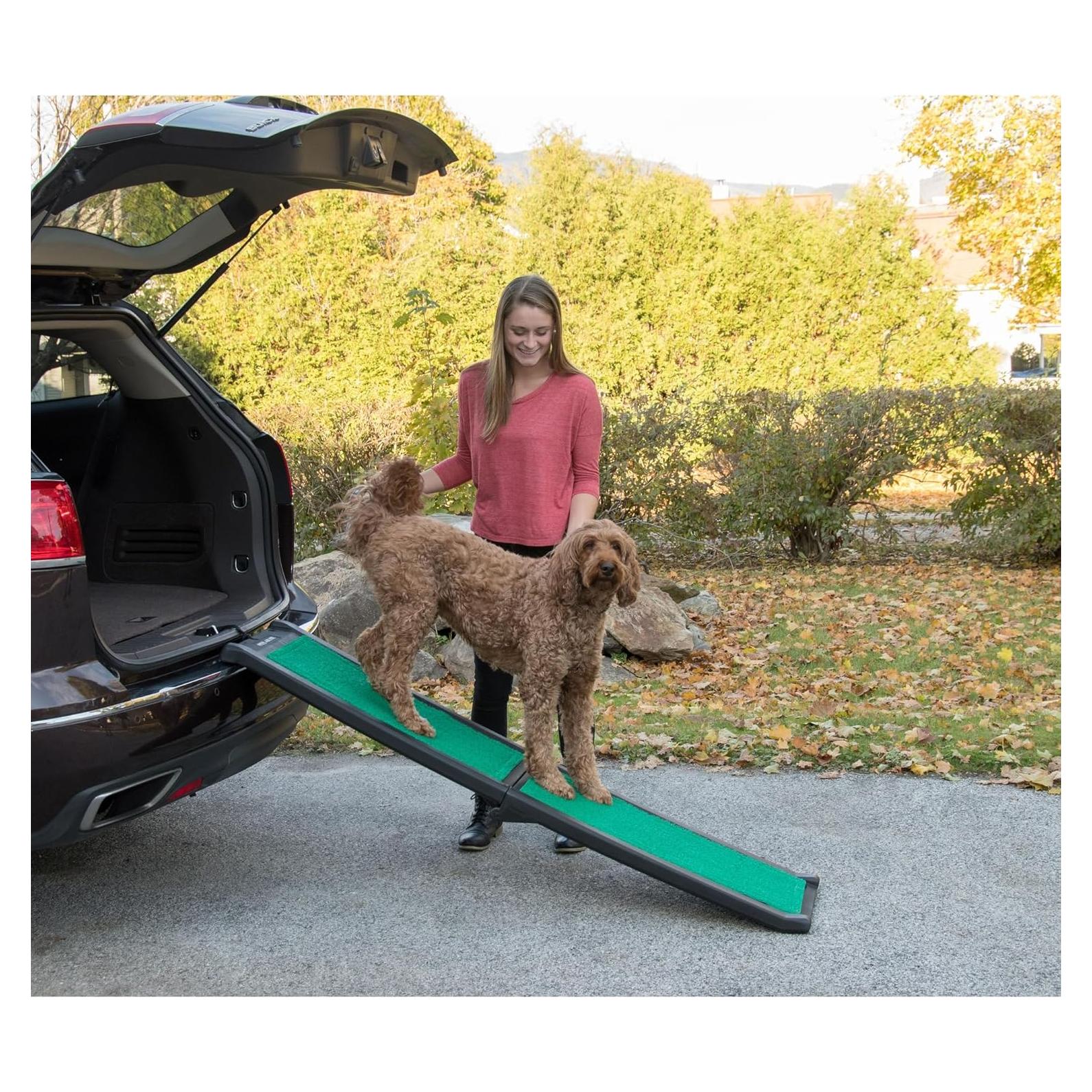 Rampa Bi-Fold Pet Gear SupertraX para Mascotas 106-180 cm