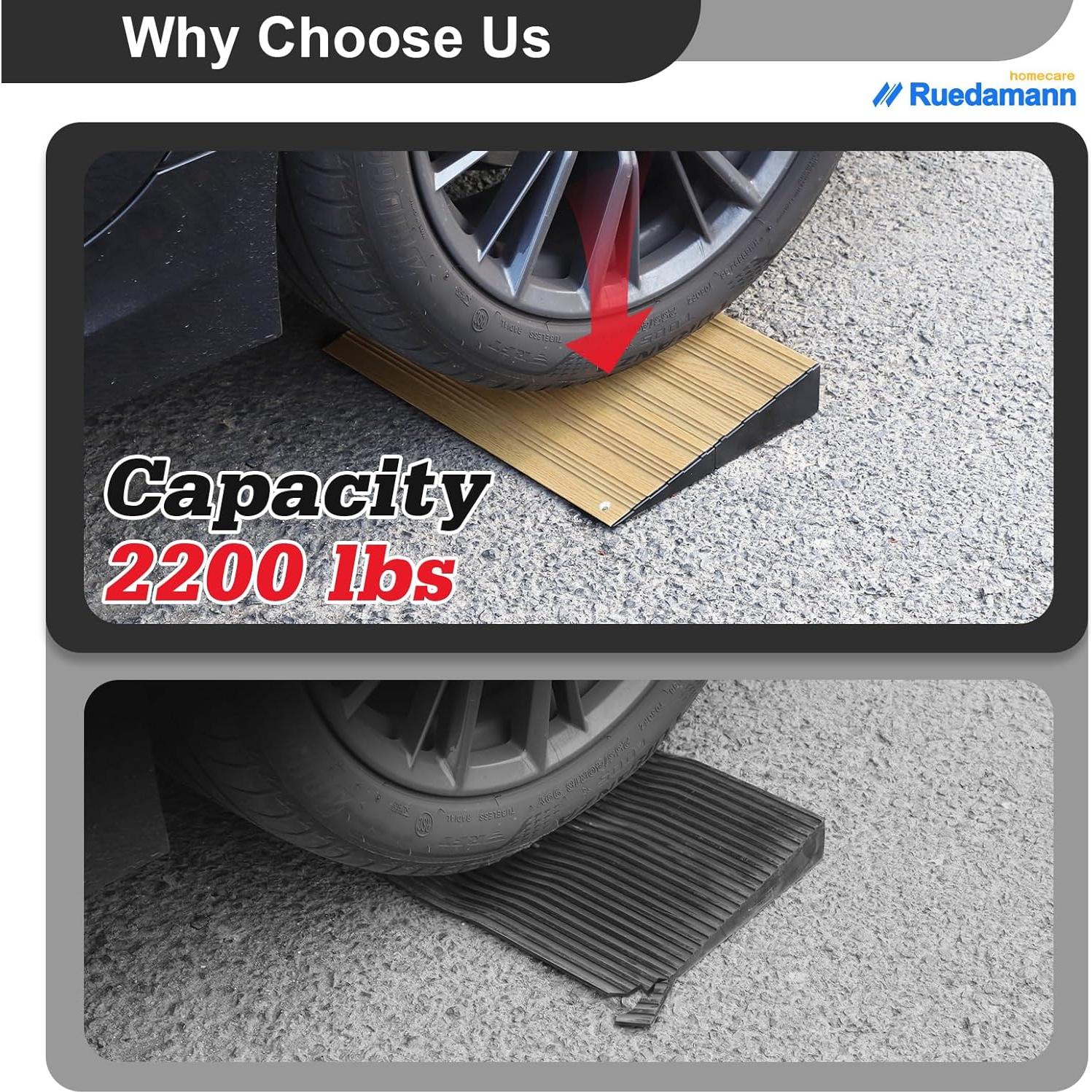 Rampa de Umbral Ruedamann 2.54 cm Antideslizante Aluminio