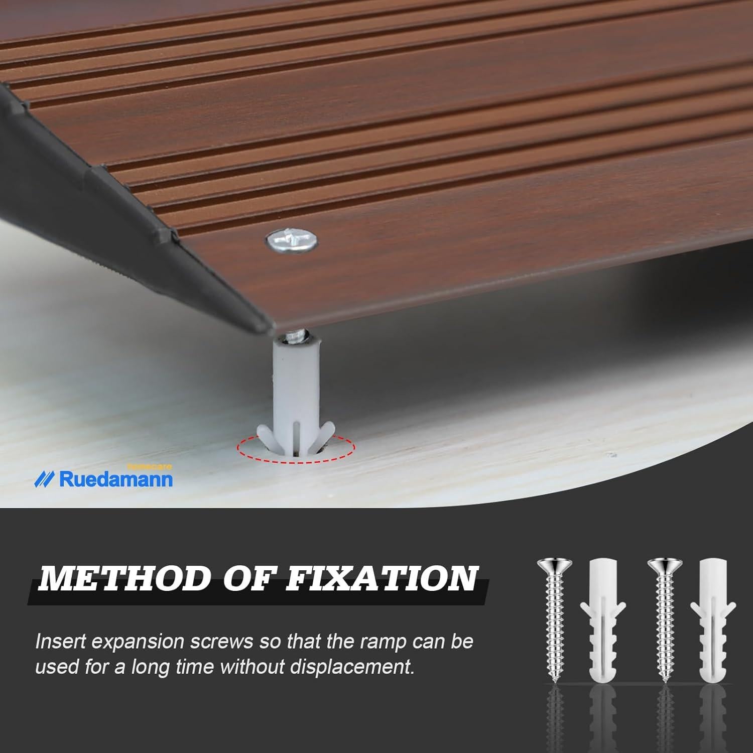 Rampa de Umbral Ruedamann 2.54 cm Antideslizante Aluminio