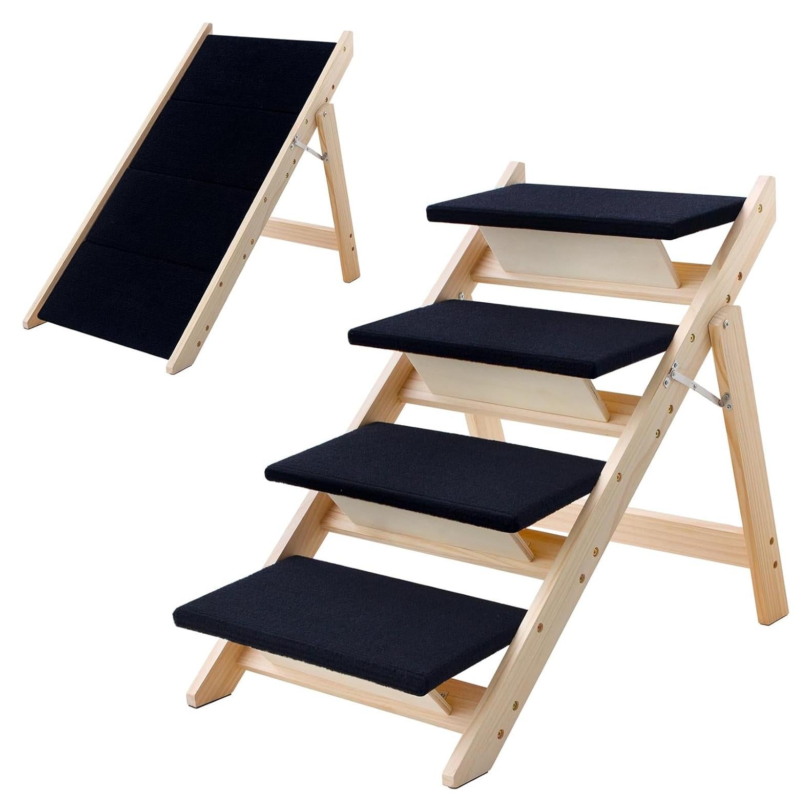 Escaleras para Perros LWTURLOV 2-en-1 Plegables Antideslizantes
