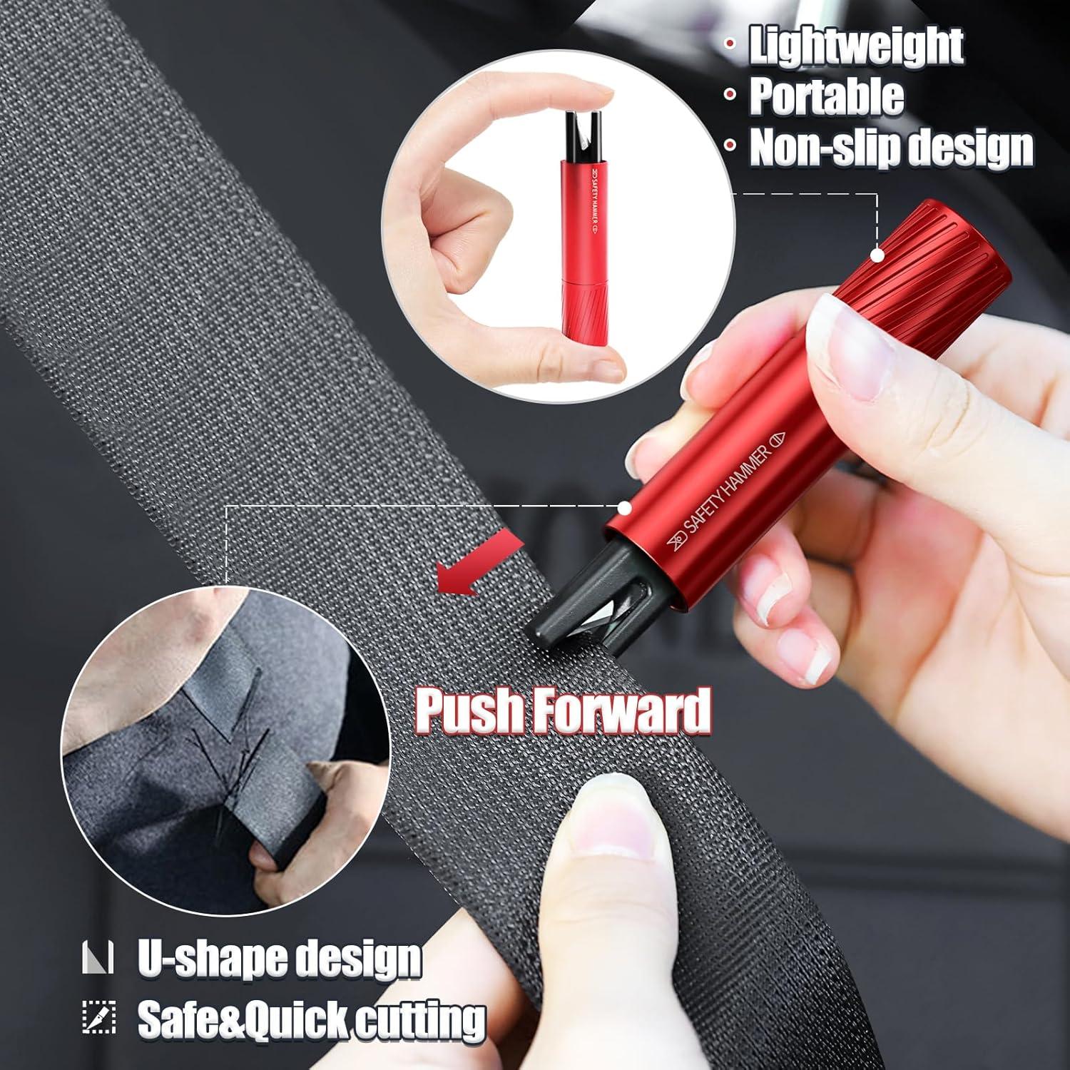 Kit de Emergencia 4 Rompeventanas y Cortador PILISPARK Rojo