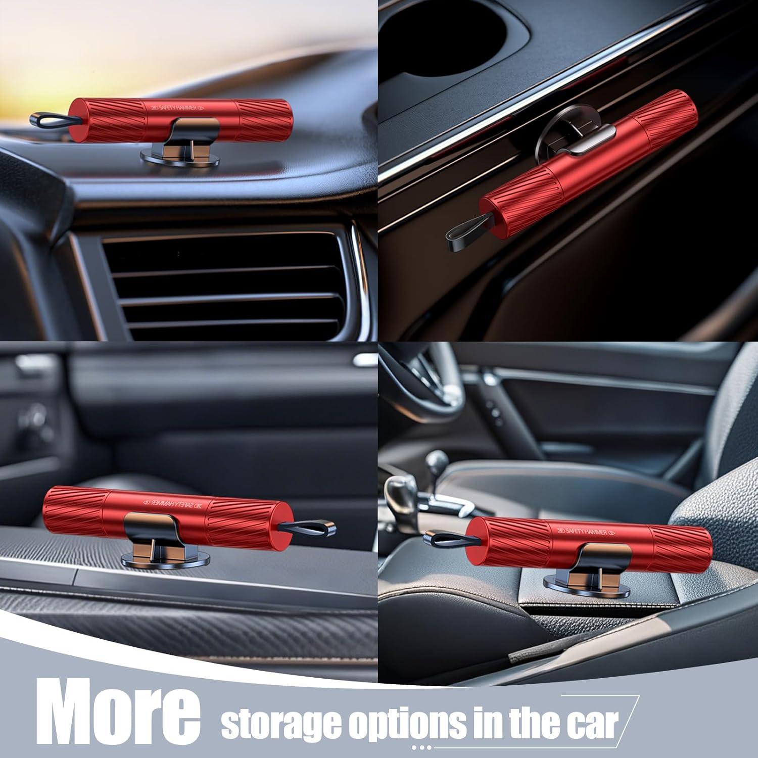 Kit de Emergencia 4 Rompeventanas y Cortador PILISPARK Rojo