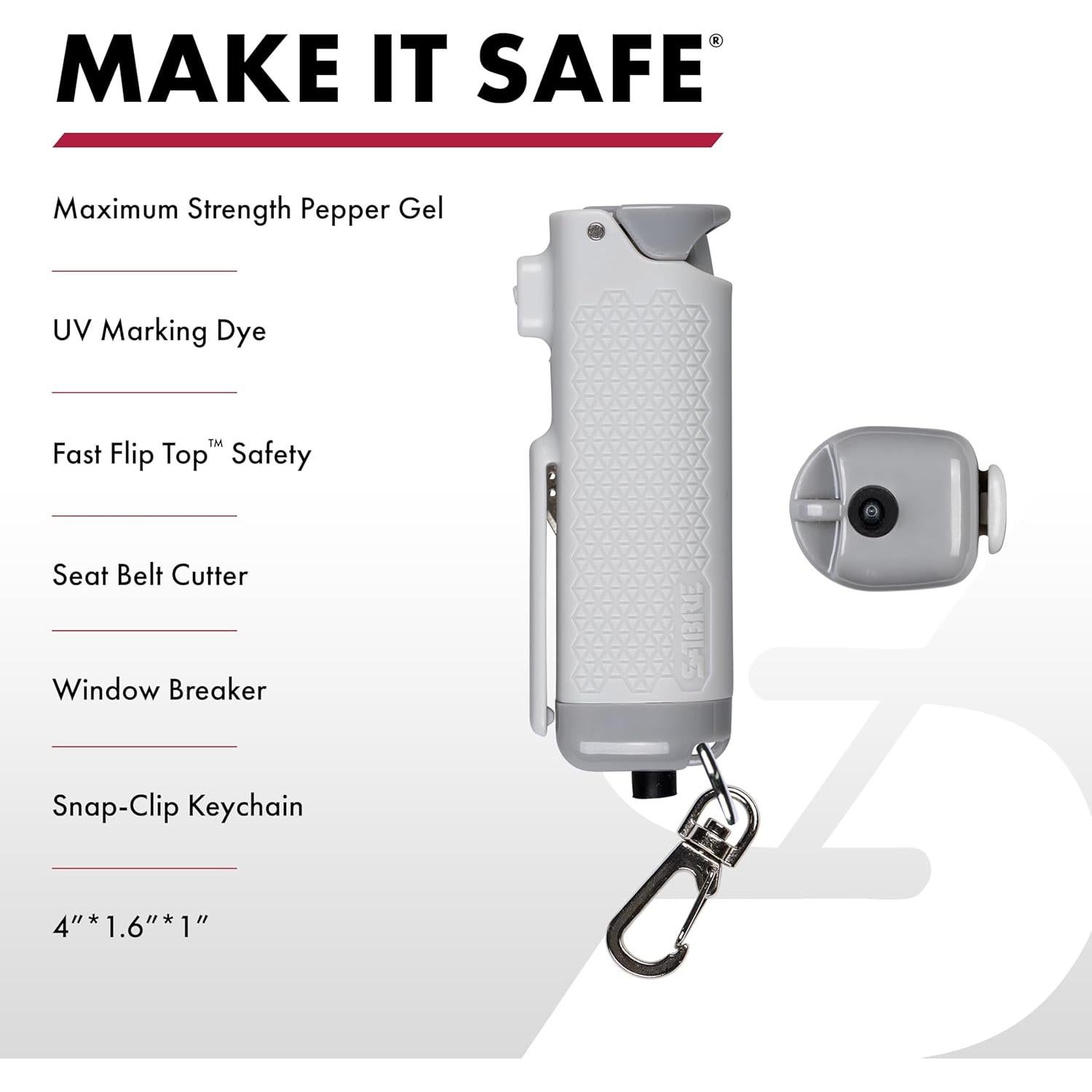 Gel de Pimienta SABRE Escape Seguro 3-en-1 15 ml con Cortador