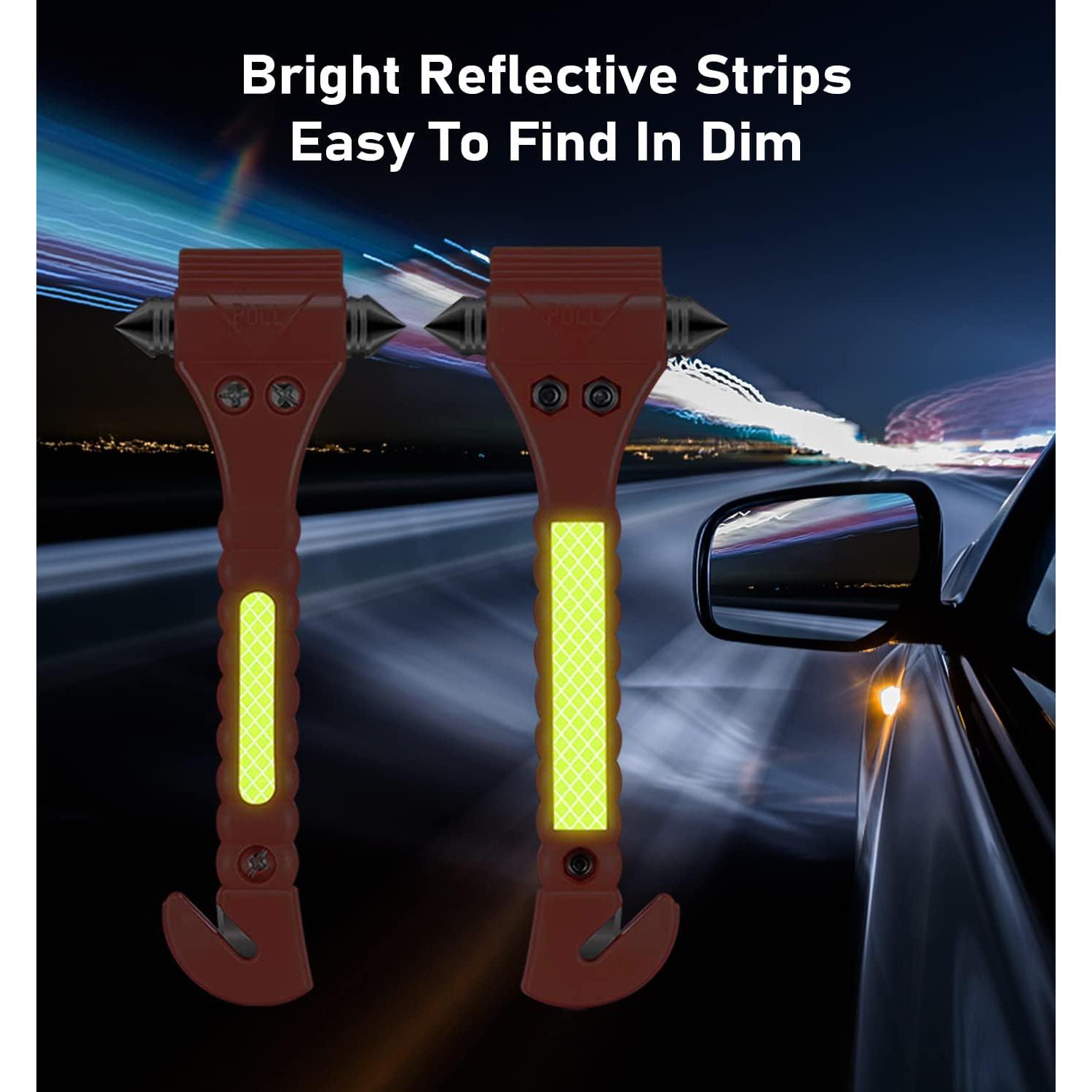 Martillo de Seguridad para Automóvil KLSKKJ 4 Pack - Escape Emergencia