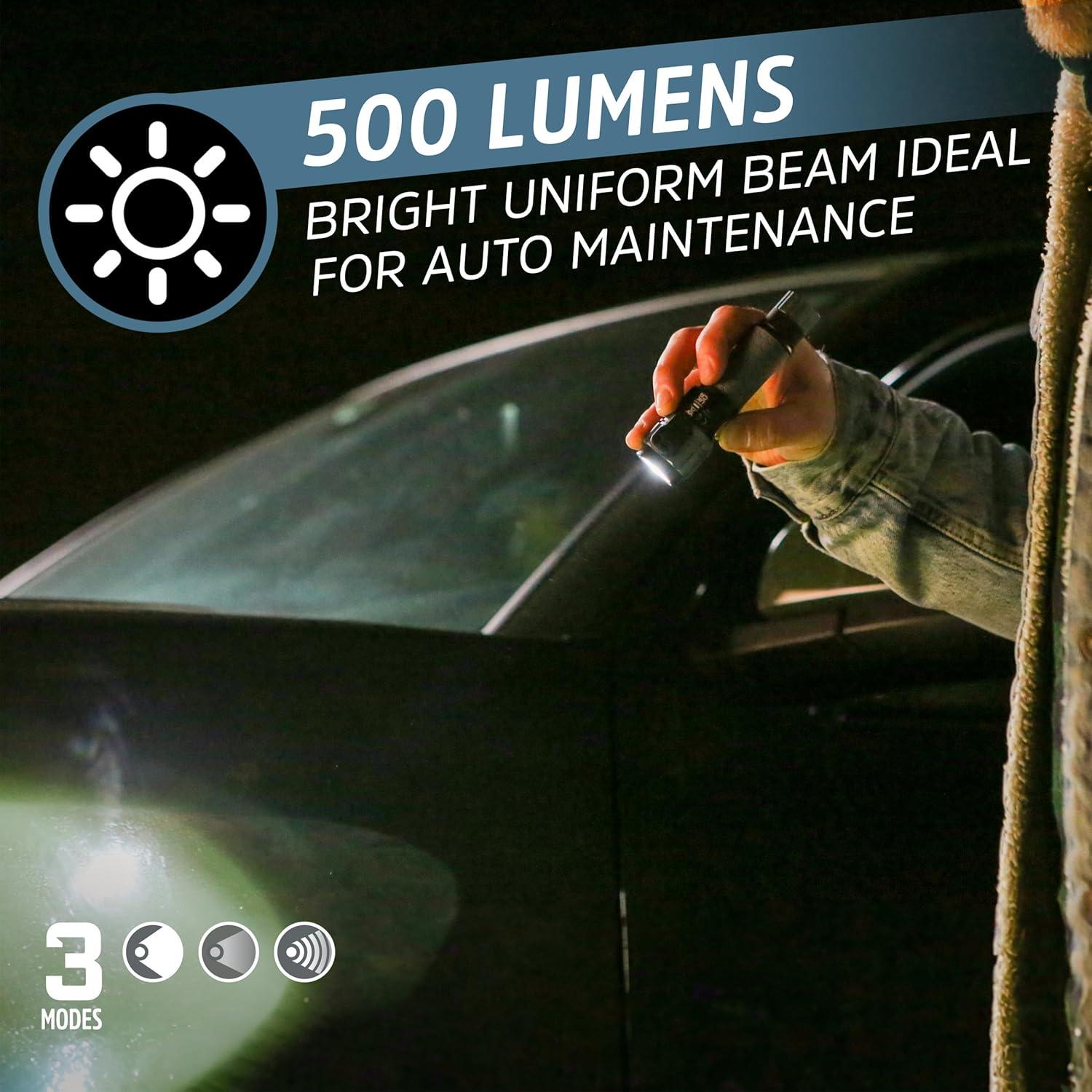 Linterna Recargable Energizer A-500 LED con Cortador y Rompedor