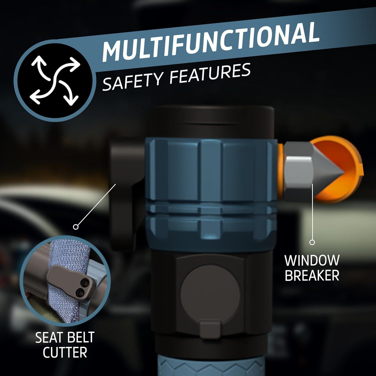 Linterna Recargable Energizer A-500 LED con Cortador y Rompedor