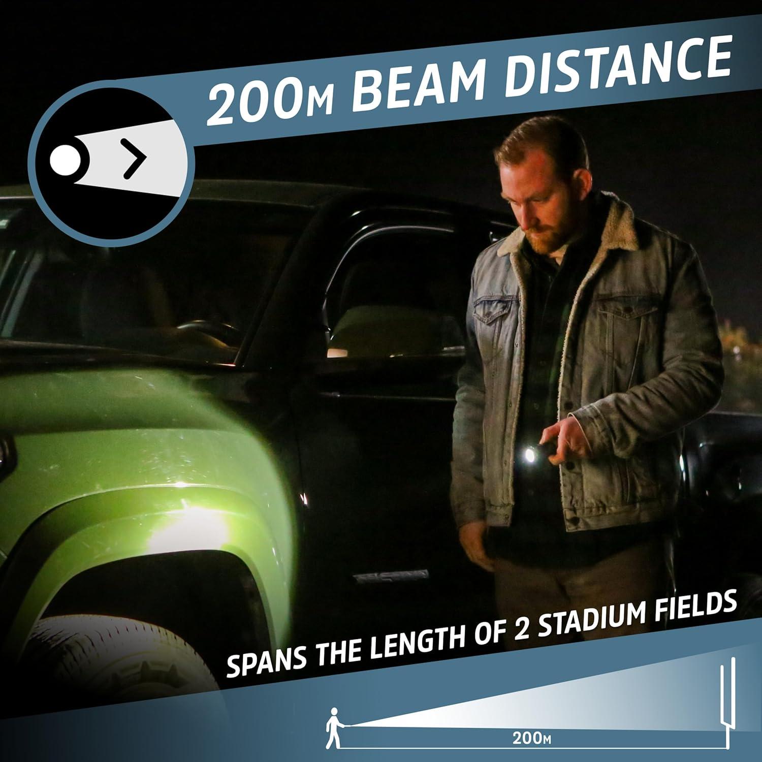 Linterna Recargable Energizer A-500 LED con Cortador y Rompedor