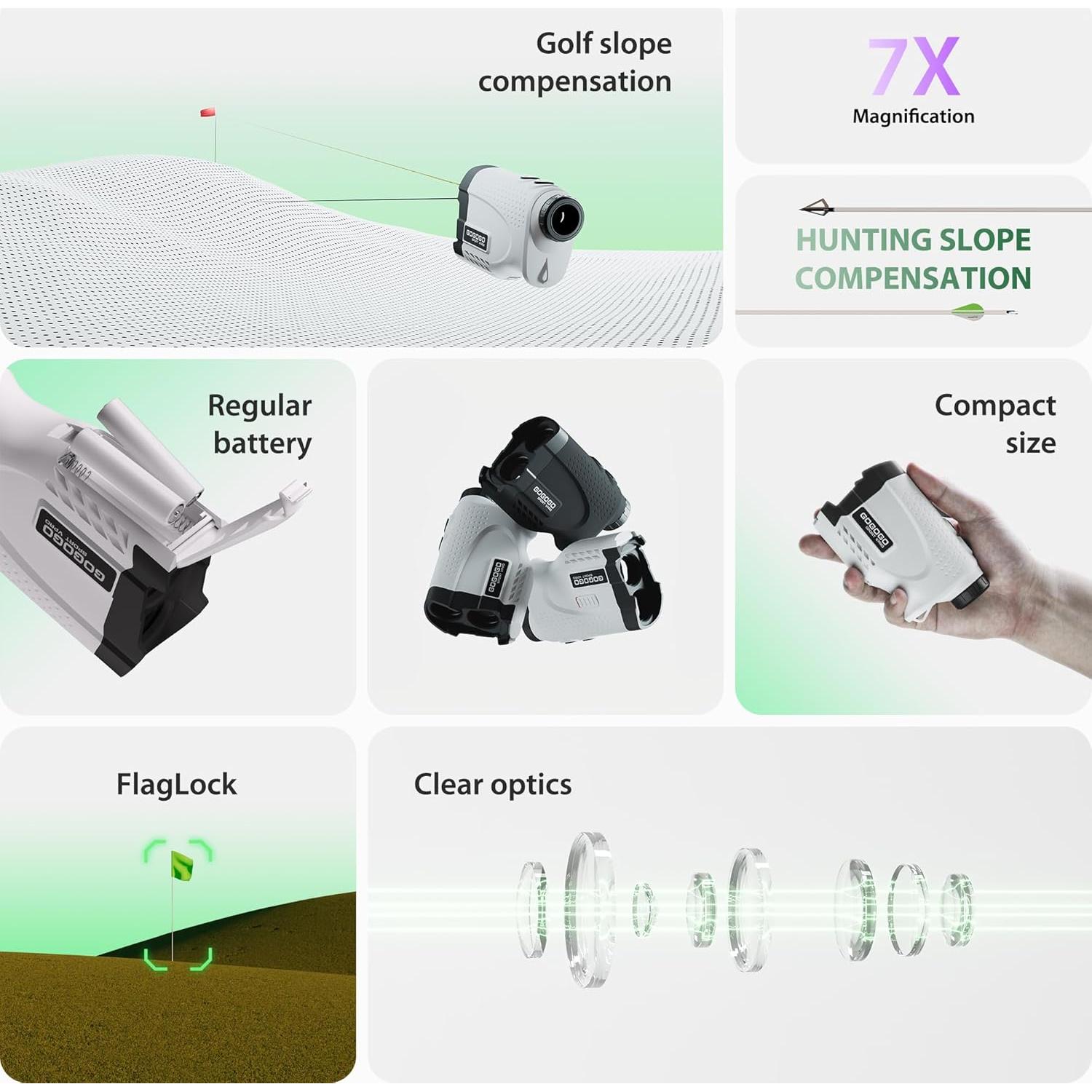 Medidor de Distancia Láser Gogogo Sport Vpro GS24 1097 m