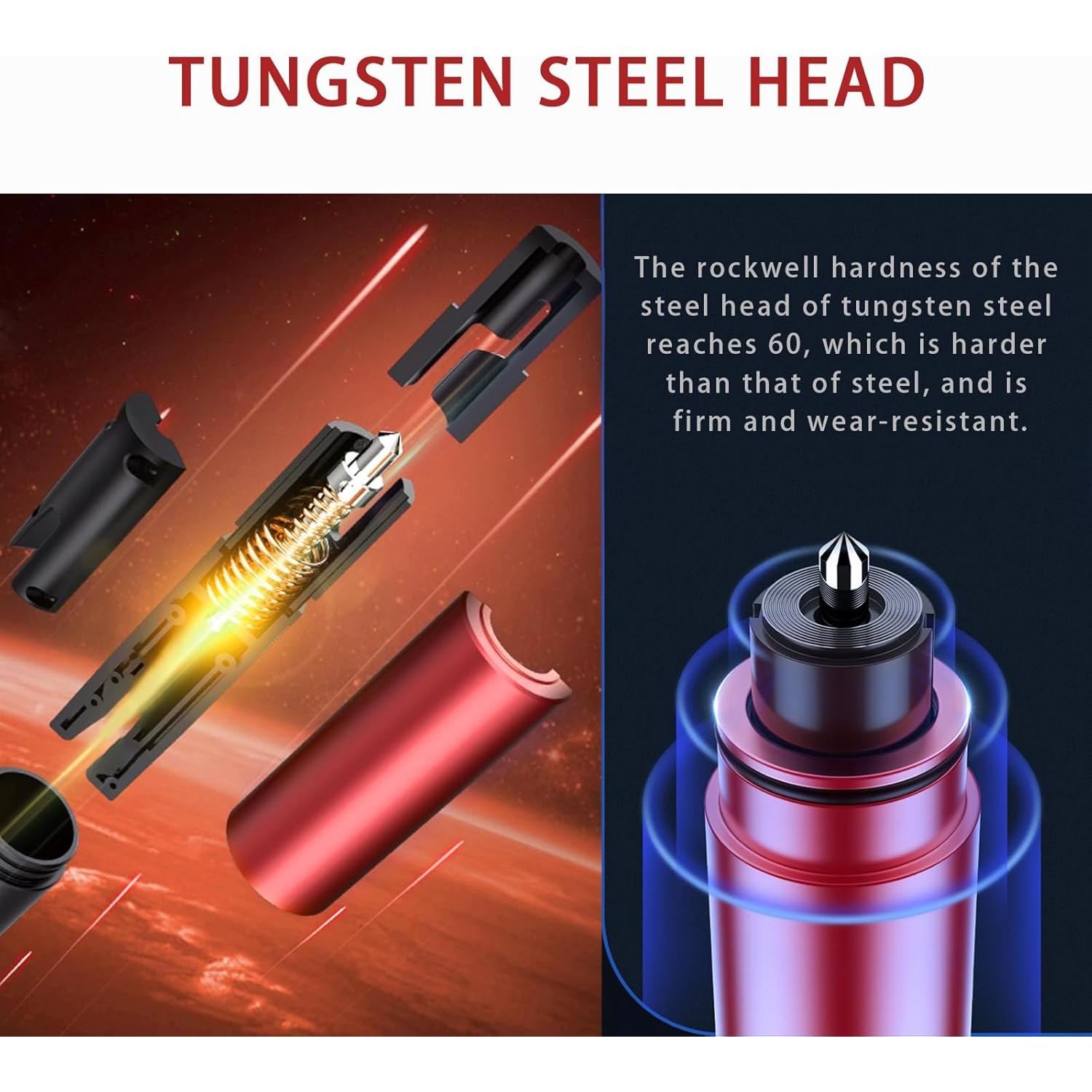 Martillo Rompe Ventanas Idealmuzik 4 Pack con Cortador