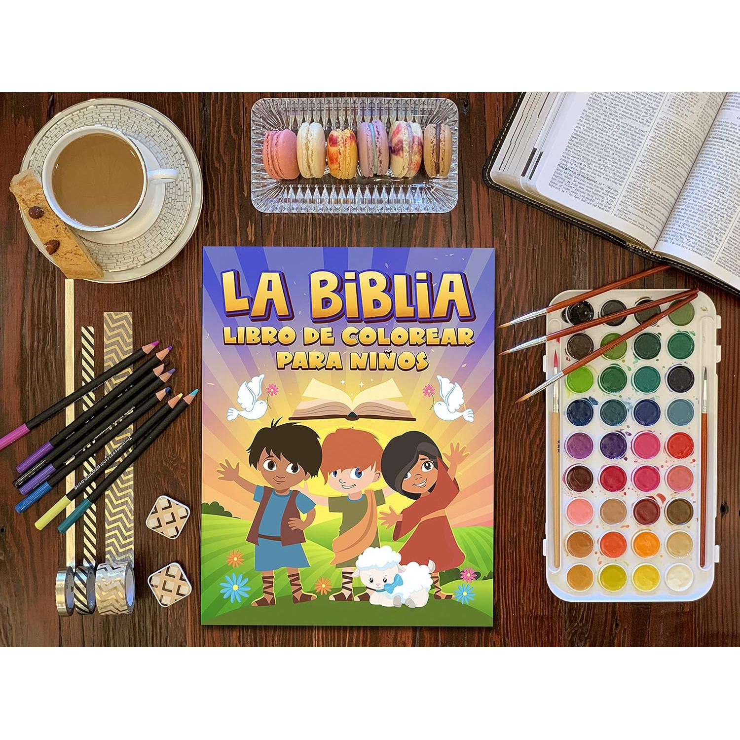 La Biblia: Libro de colorear para niños (Spanish Edition)
