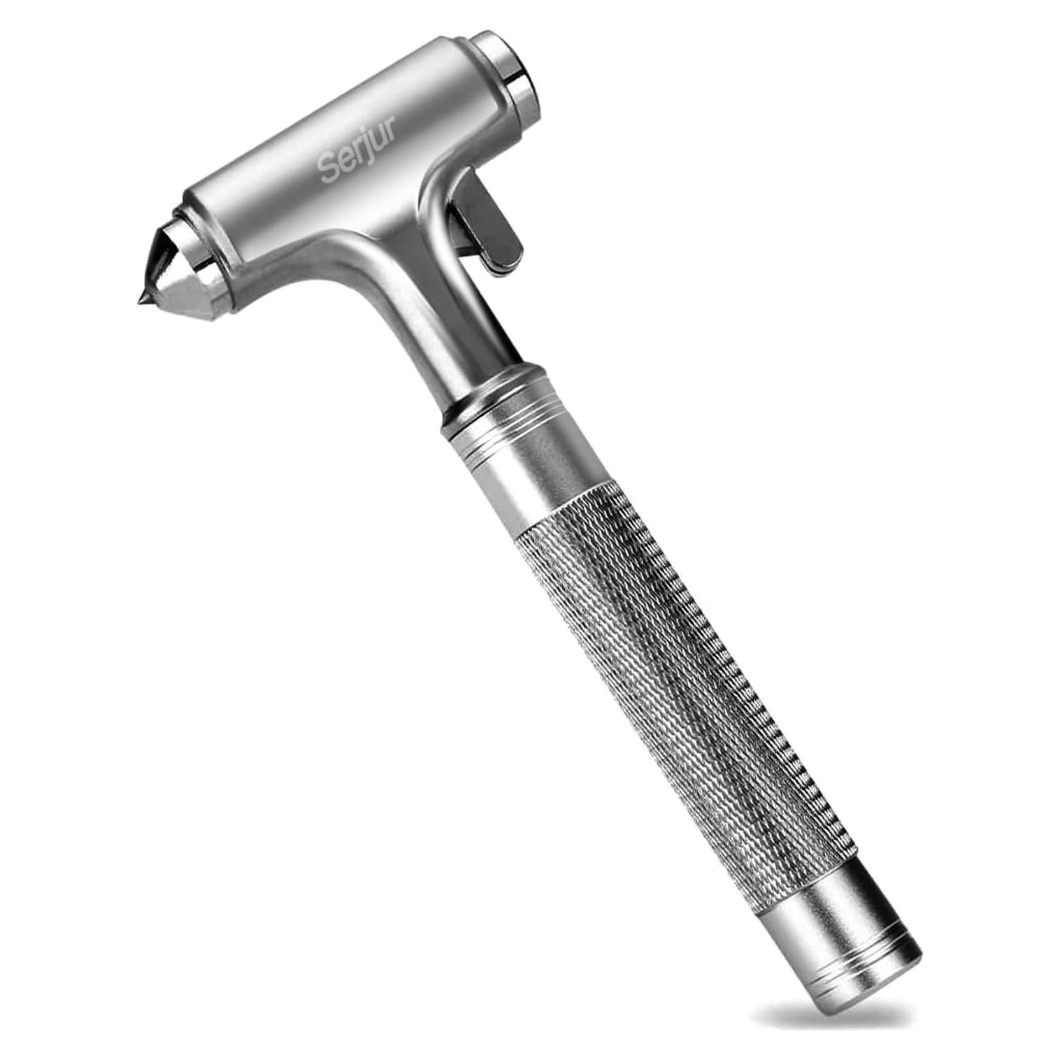 Martillo de Seguridad Todo Metal Serjur 3 en 1 para Automóvil