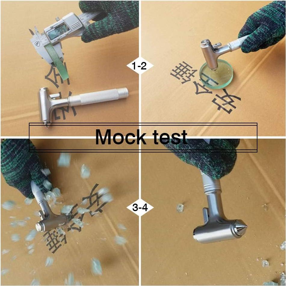 Martillo de Seguridad Todo Metal Serjur 3 en 1 para Automóvil