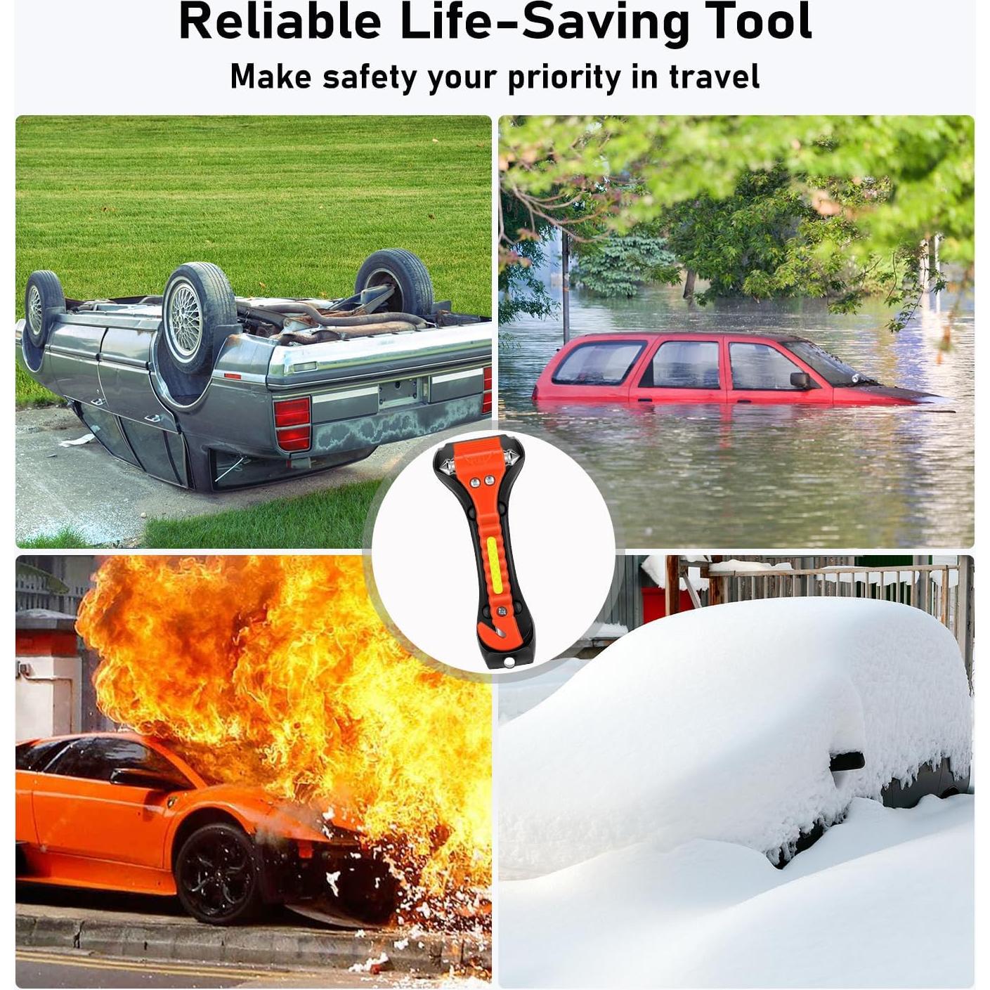 Martillo de Seguridad para Automóvil KLSKKJ 10 Paquete - Escape Emergencia