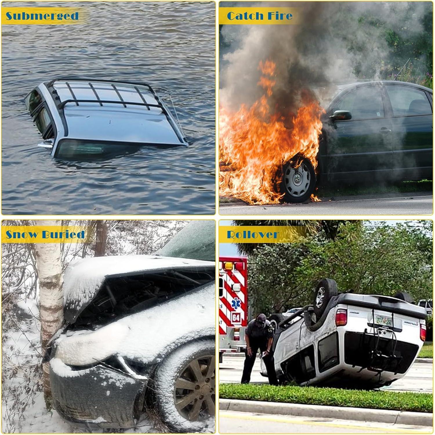 Martillo de Seguridad Cleverool 2 en 1 para Automóvil - Escape Emergencia