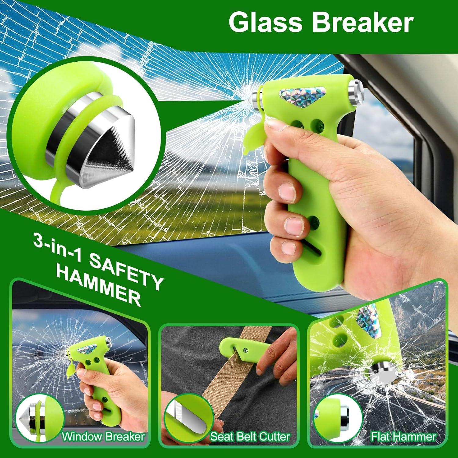 Rompeventanas de coche WONDER POINT - Kit de emergencia 2 paquetes