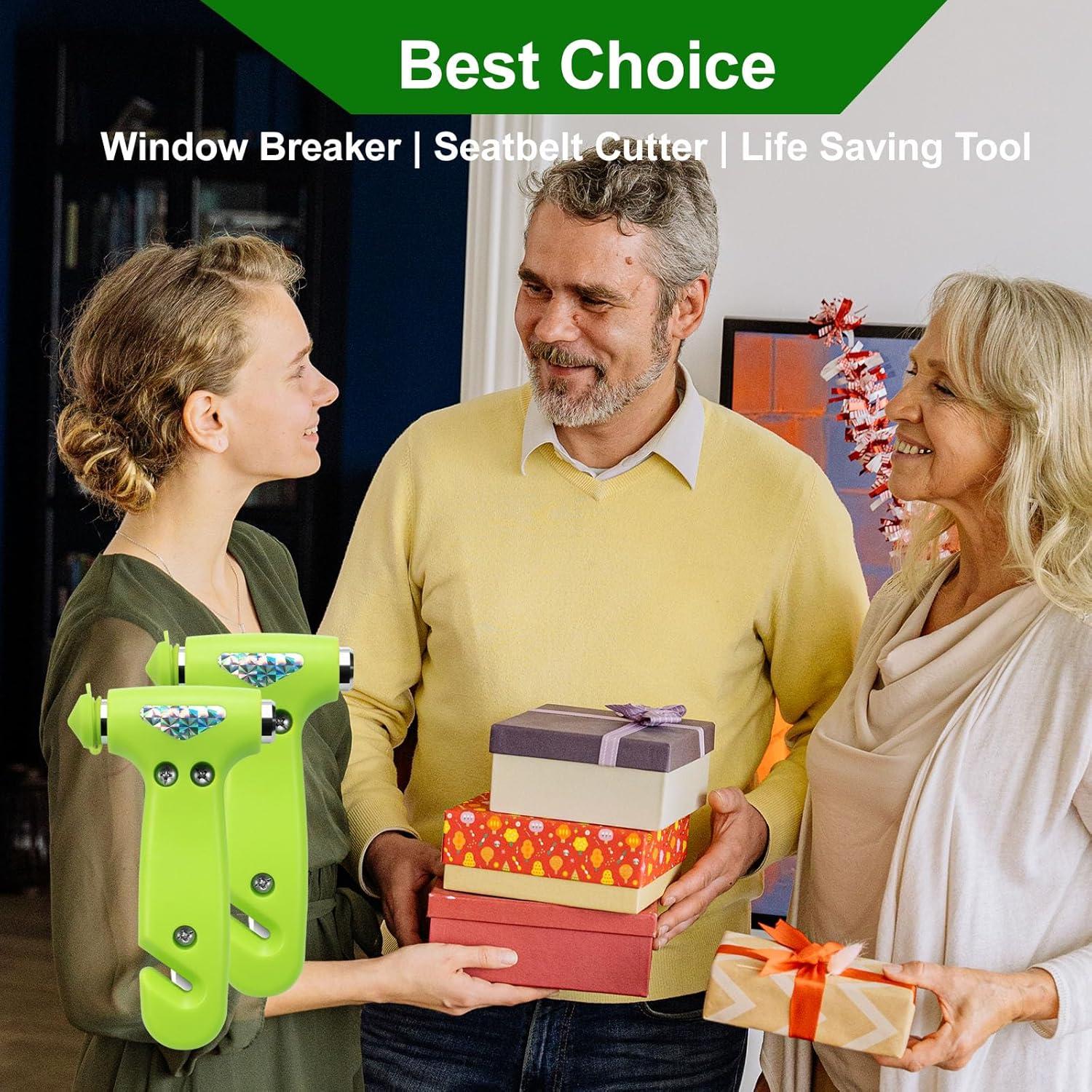 Rompeventanas de coche WONDER POINT - Kit de emergencia 2 paquetes