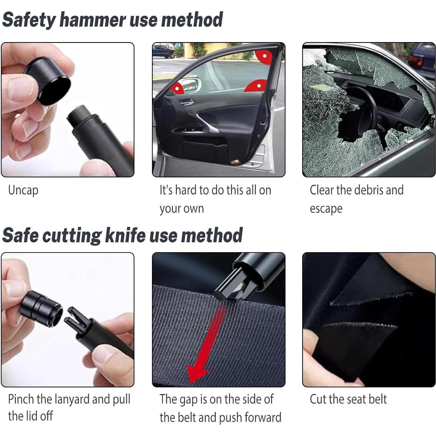 Cortador de Cinturón y Rompedor de Ventanas Yeria 2-en-1