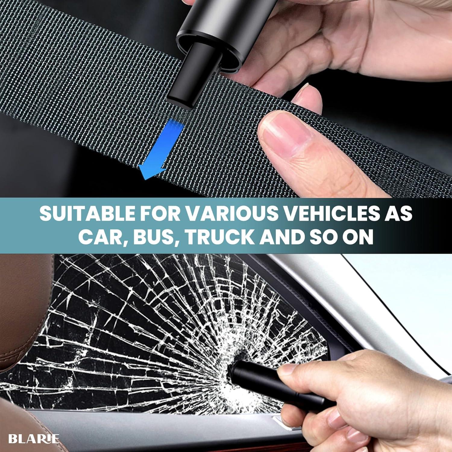 Martillo de Seguridad 2 en 1 Blarie - Rompedor de Ventanas y Cortador de Cinturón