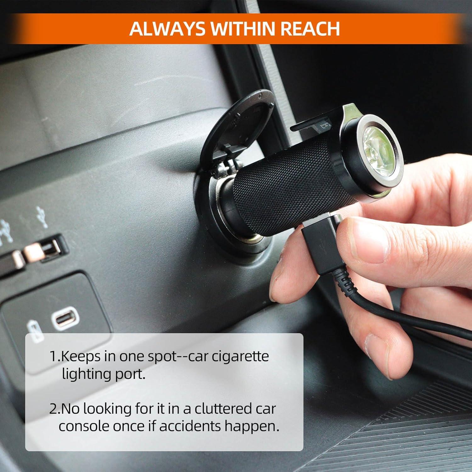 Herramienta de Emergencia 6 en 1 CINTHIA: Rompe Ventanas y Cargador USB