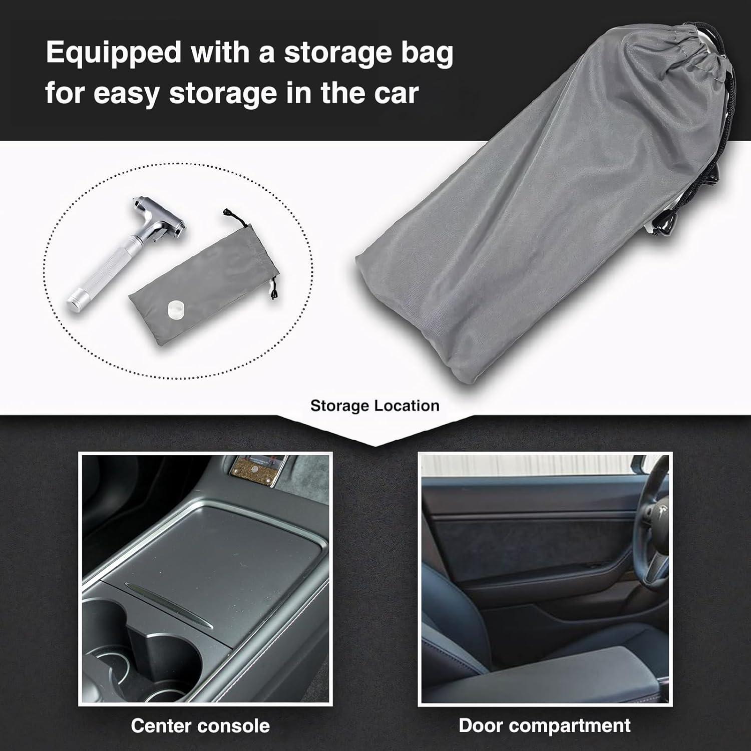 Martillo de Seguridad Tesheer para Coche - Rompevidrios y Cortador de Cinturones