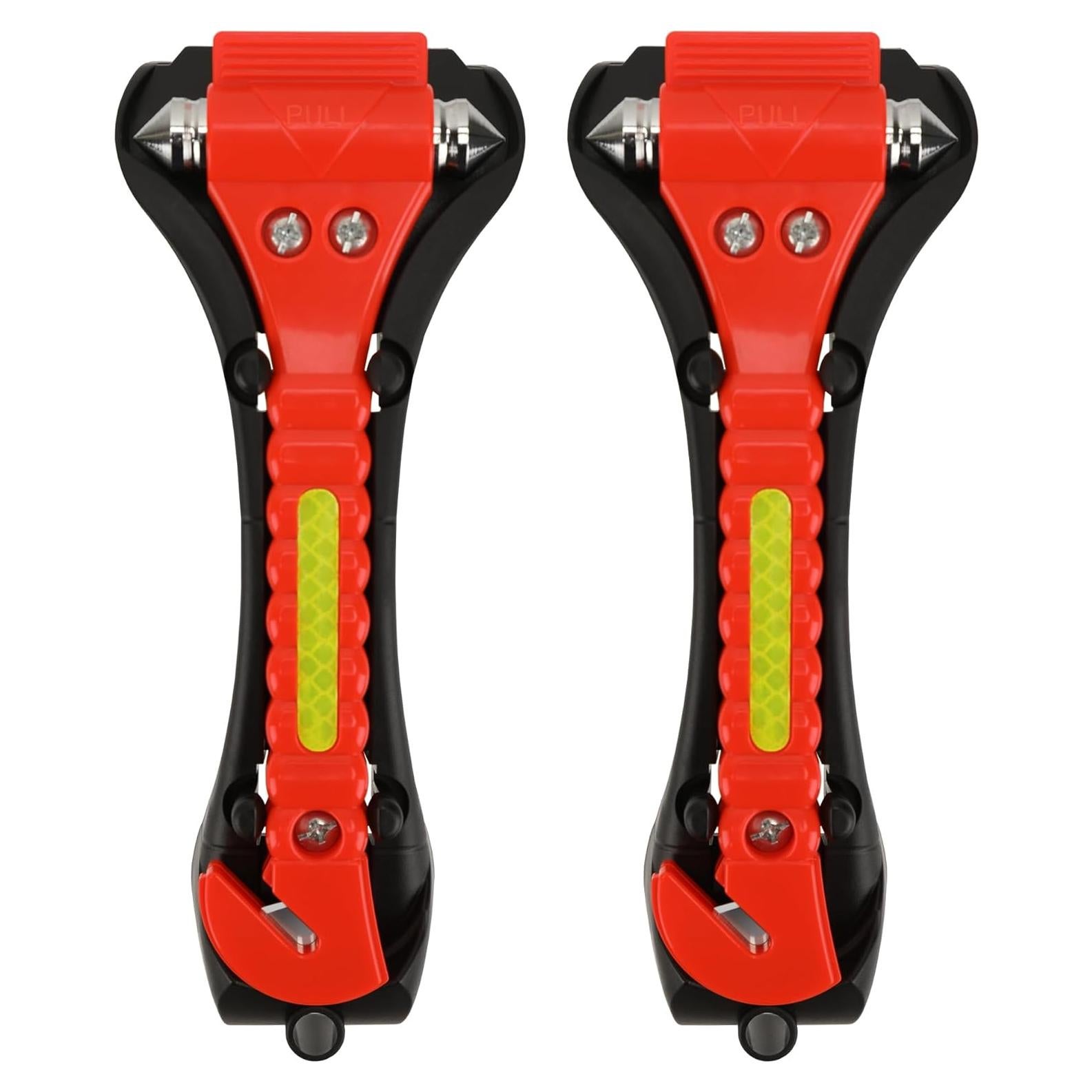 Martillo de Seguridad NINEMAX para Coche - 2 Piezas, Cortador de Cinturón