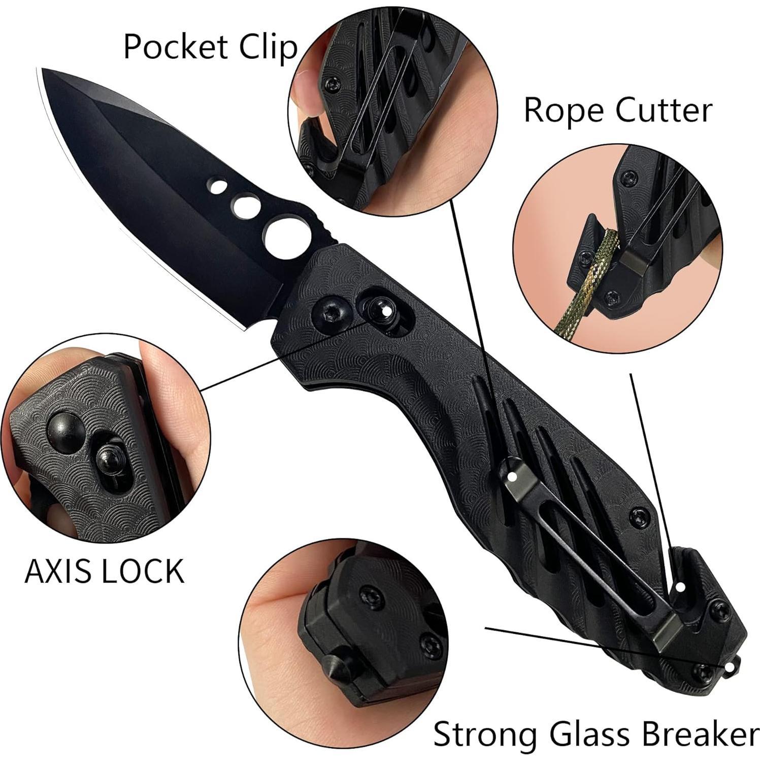 Cuchillo Plegable XIPHIAS FK045 - Acero Inoxidable 7.4 cm