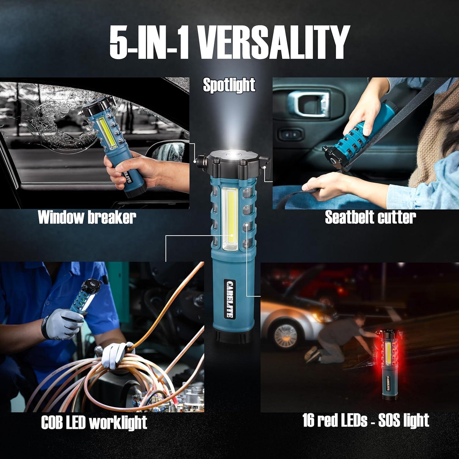 Linterna de Emergencia Carelite 5 en 1 LED Azul