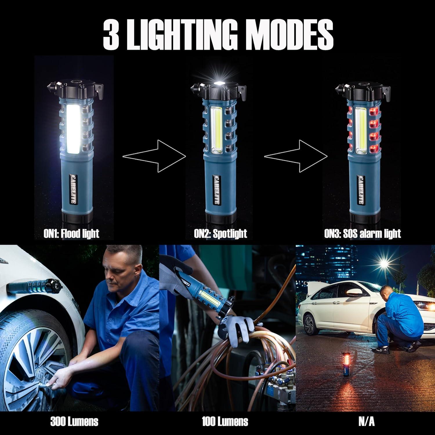 Linterna de Emergencia Carelite 5 en 1 LED Azul