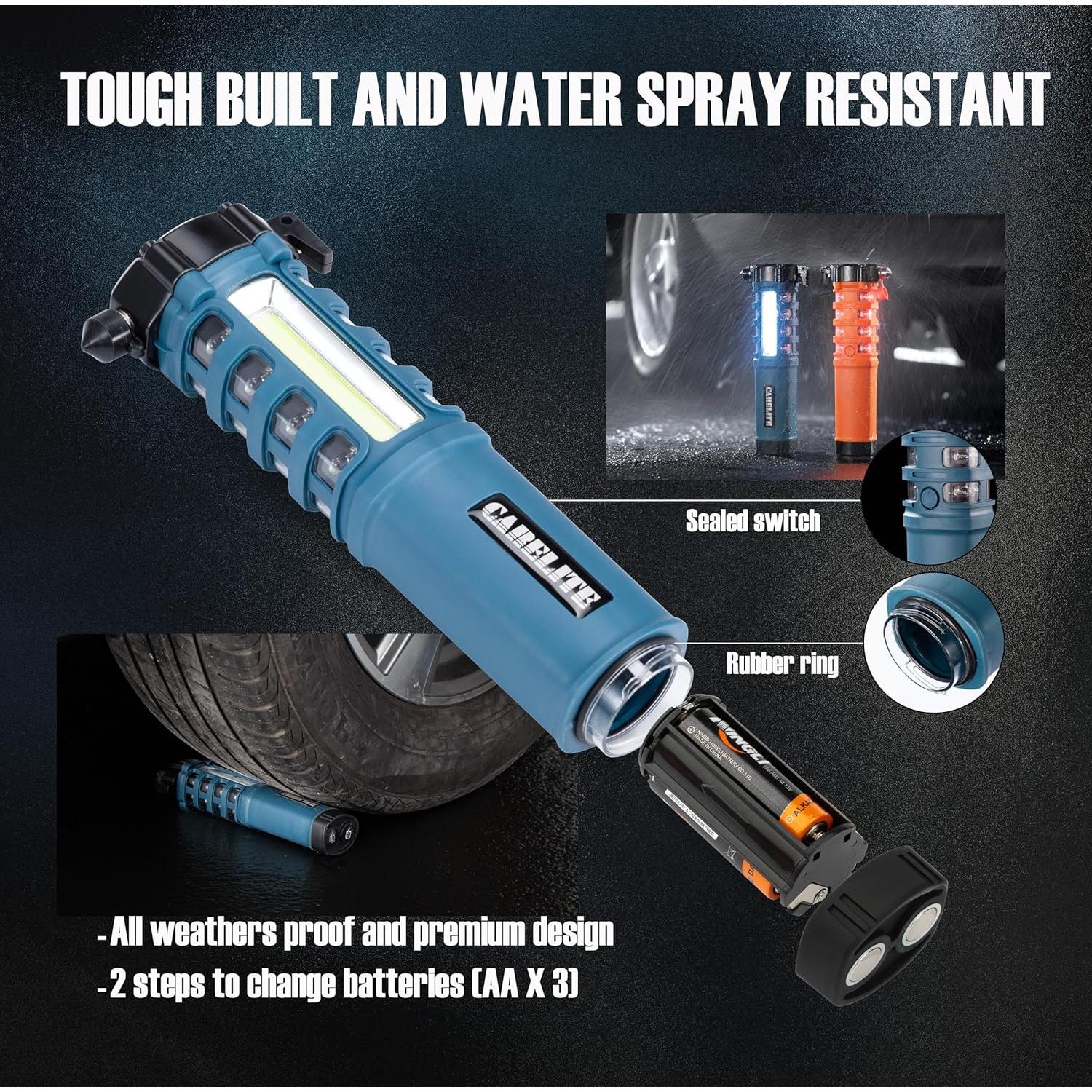 Linterna de Emergencia Carelite 5 en 1 LED Azul