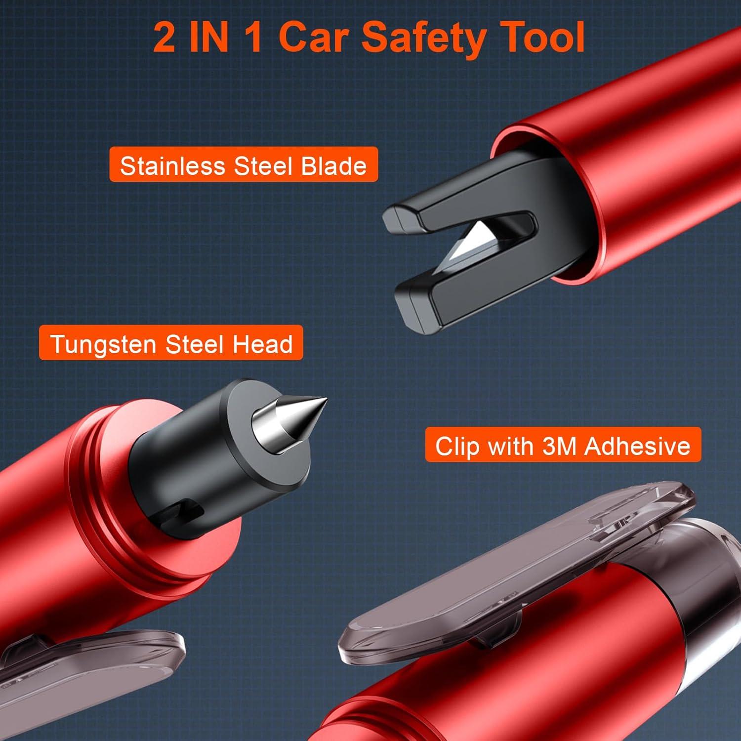 Rompedor de Ventanas y Cortador de Cinturón Inaepeak TH-172 Rojo