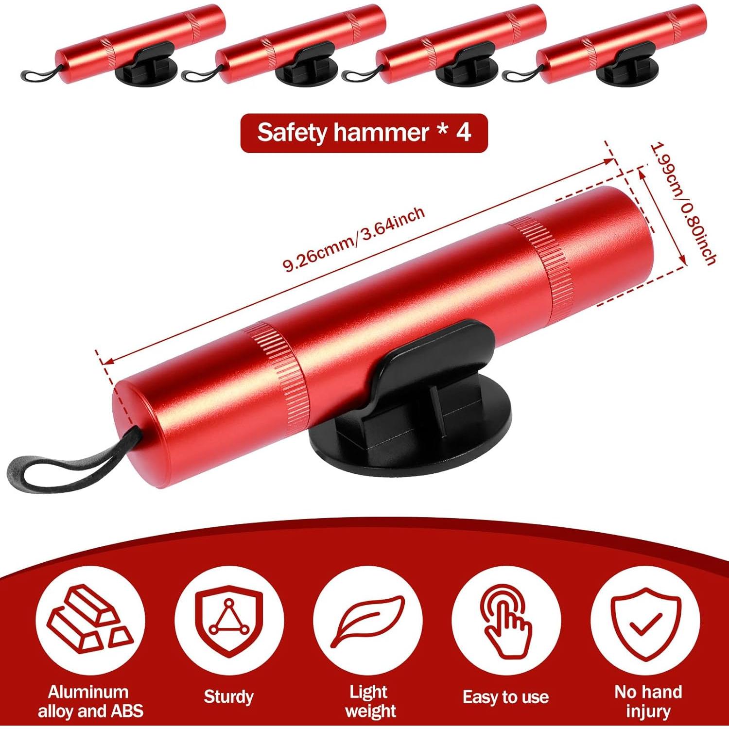 Martillo de Seguridad YMKWZ para Auto 2-en-1 Cortador Cinturón