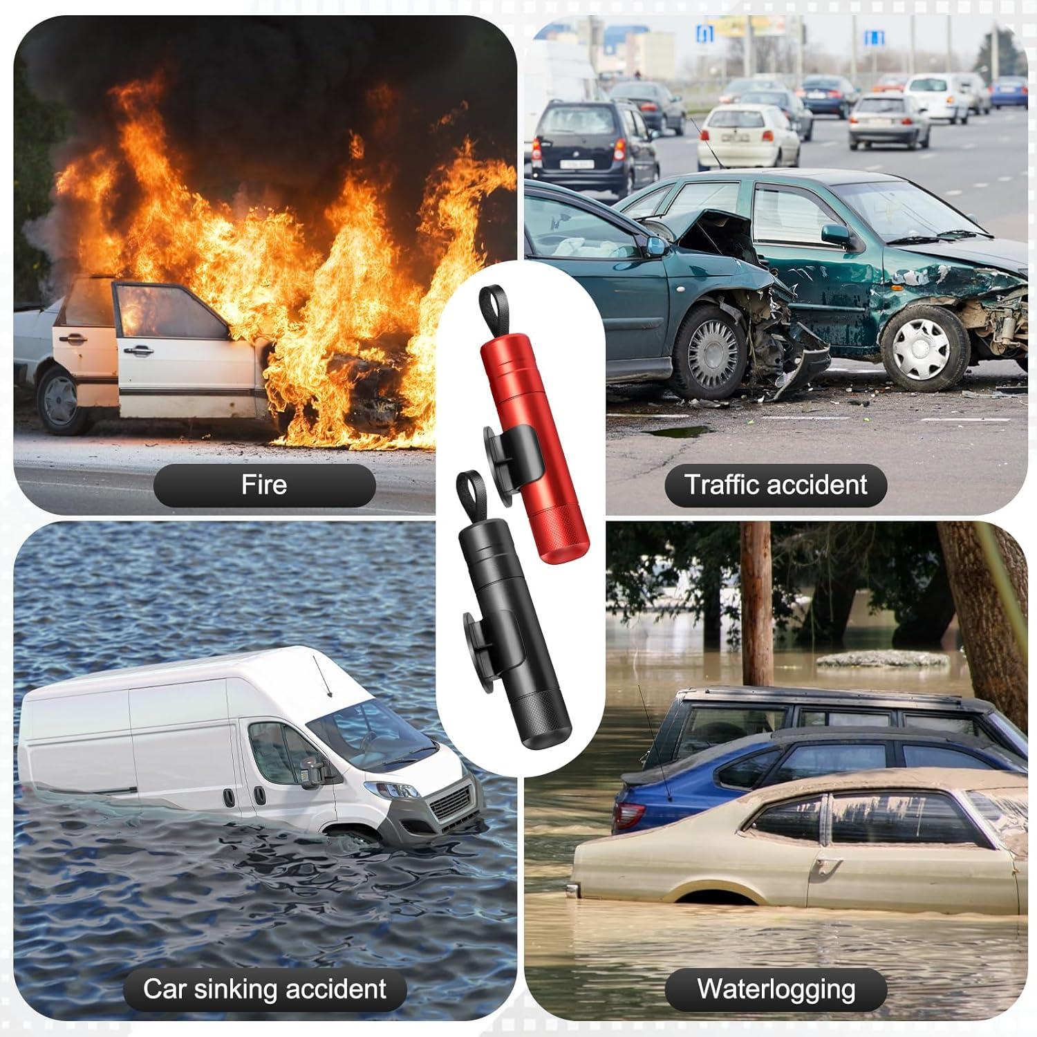 4 Herramientas de Escape Zhaoyao: Rompedor de Ventanas y Cortador de Cinturón