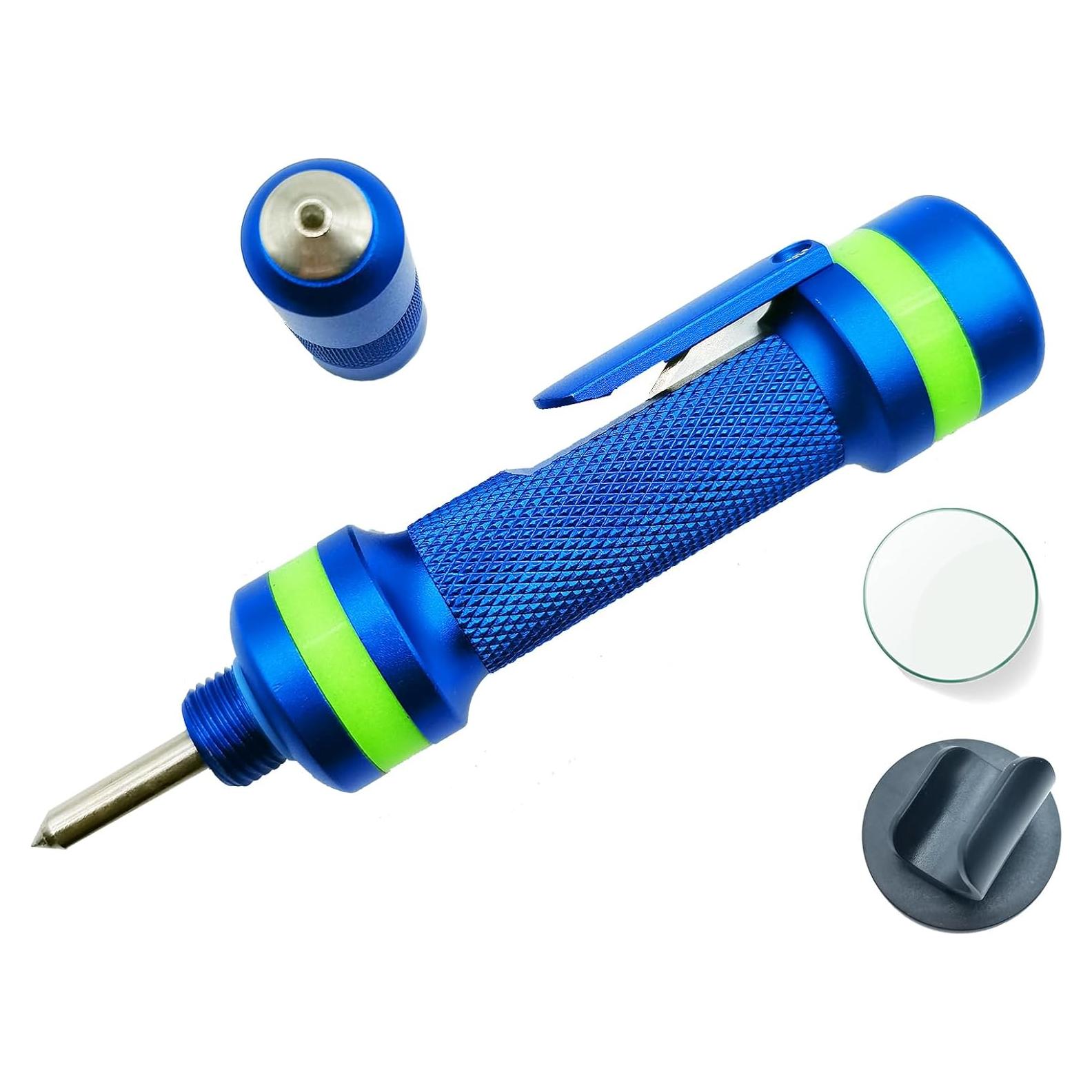 Cortador de Cinturón de Seguridad y Rompeventanas Autgekr Azul