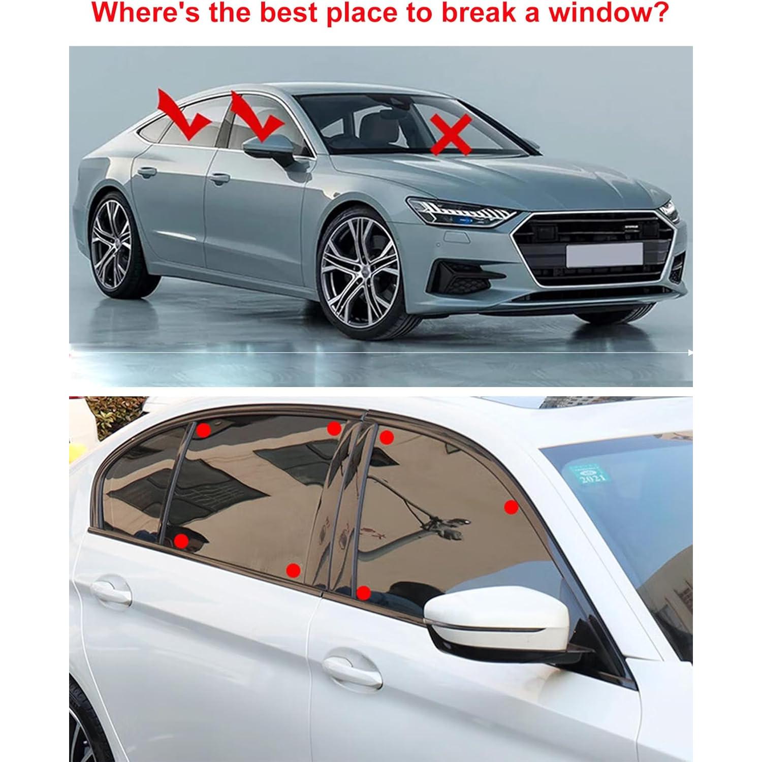 Cortador de Cinturón de Seguridad y Rompeventanas Autgekr Azul