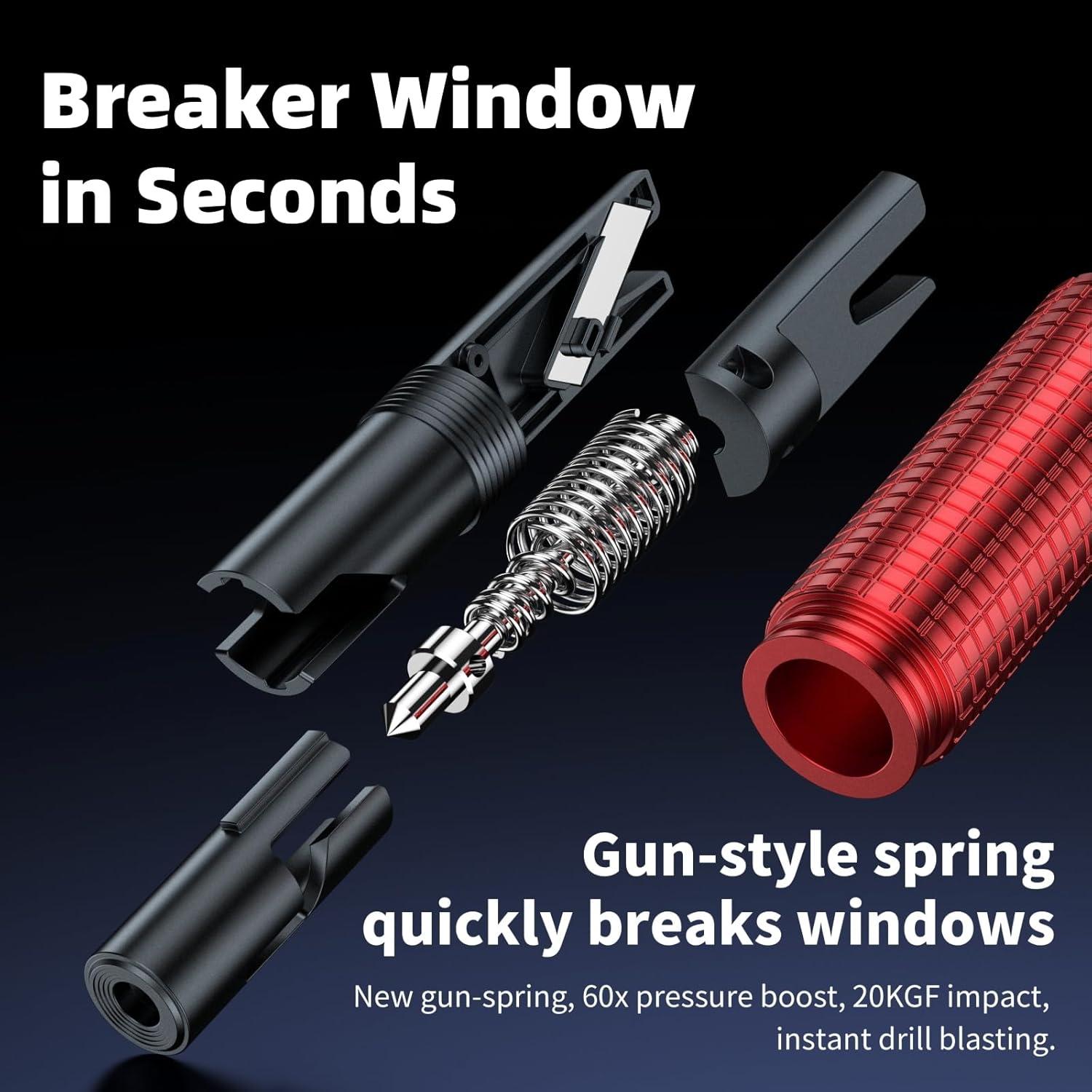 Cortador de Cinturón y Rompeventanas Seoulish AEL2501 2 en 1