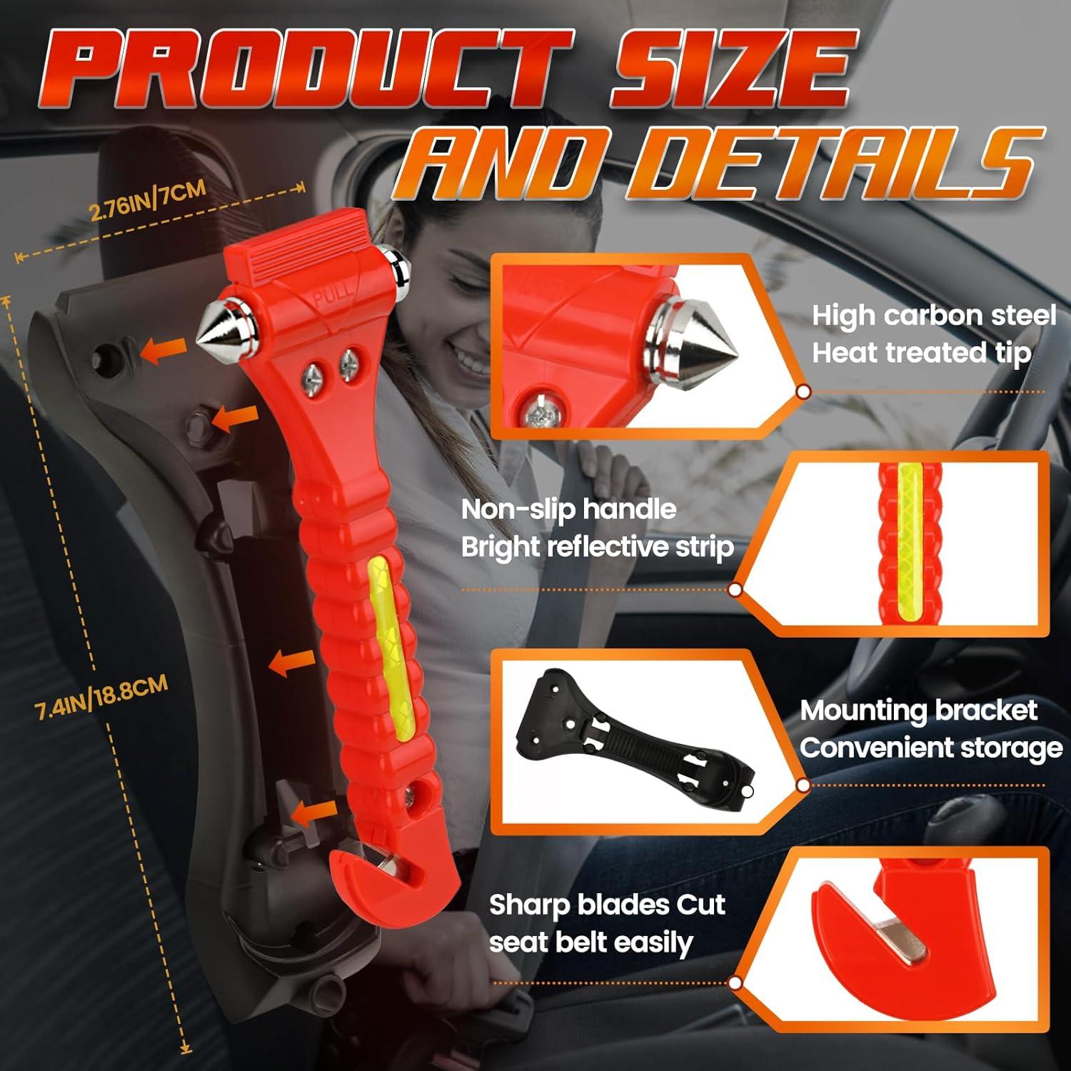 Rompe Ventana de Coche 2-en-1 Milifox - Cortador de Cinturón