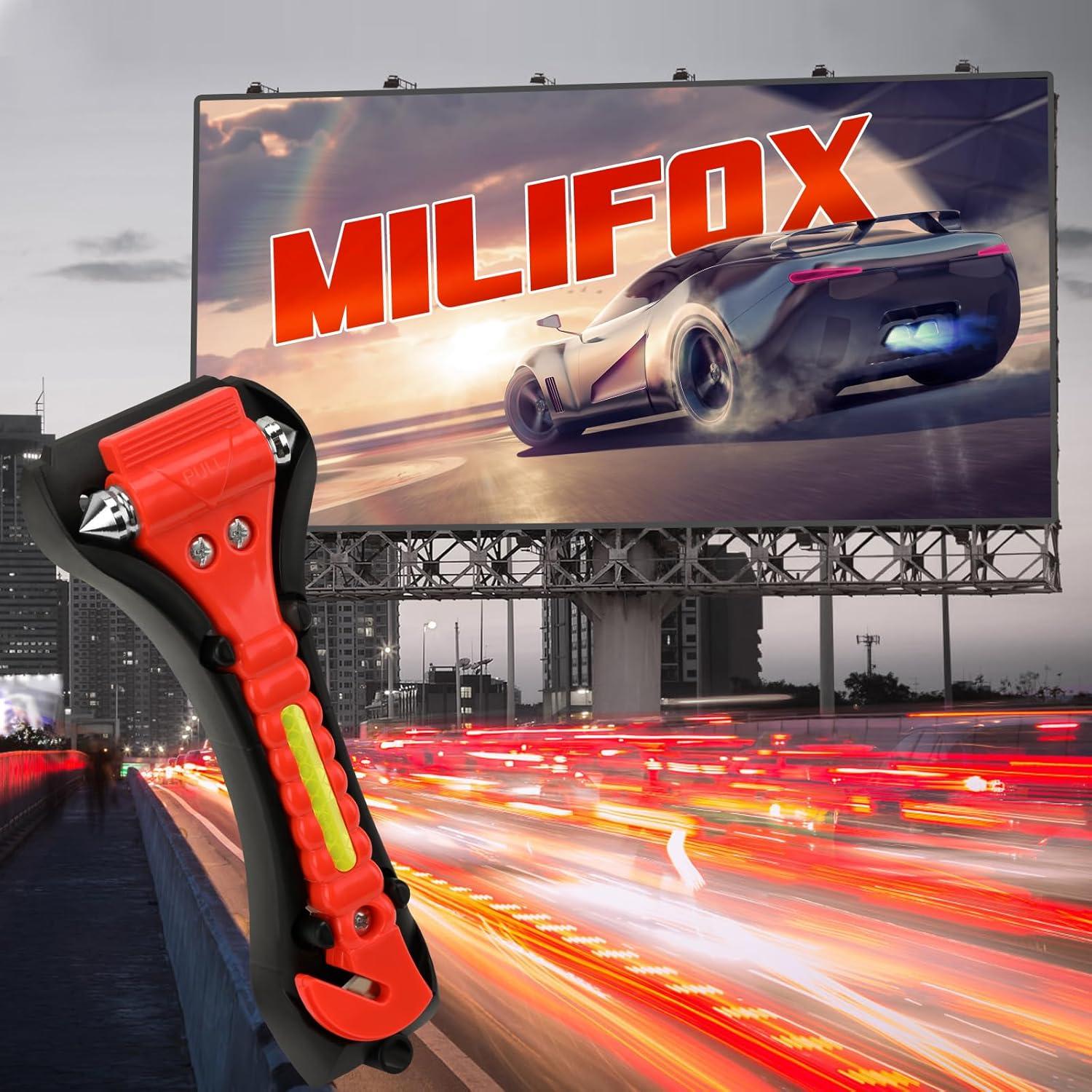 Rompe Ventana de Coche 2-en-1 Milifox - Cortador de Cinturón