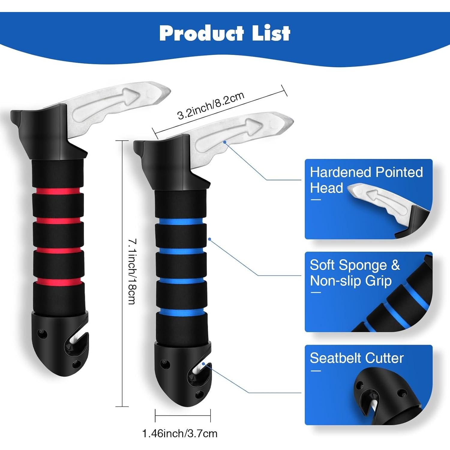 Mango de puerta de coche 1797 - Asistencia para ancianos, 2 unidades