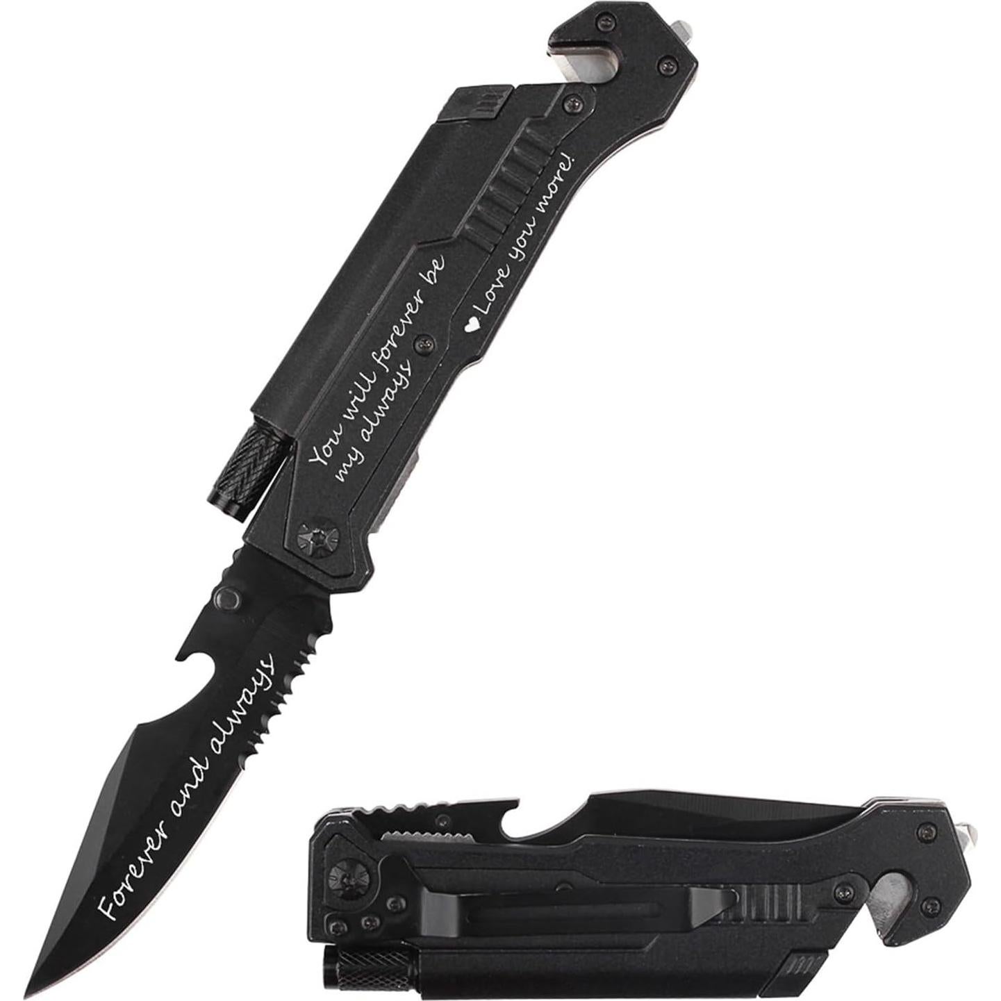 Cuchillo de Bolsillo Fanfoobi DAO-D125 con Luz LED y 6 Funciones