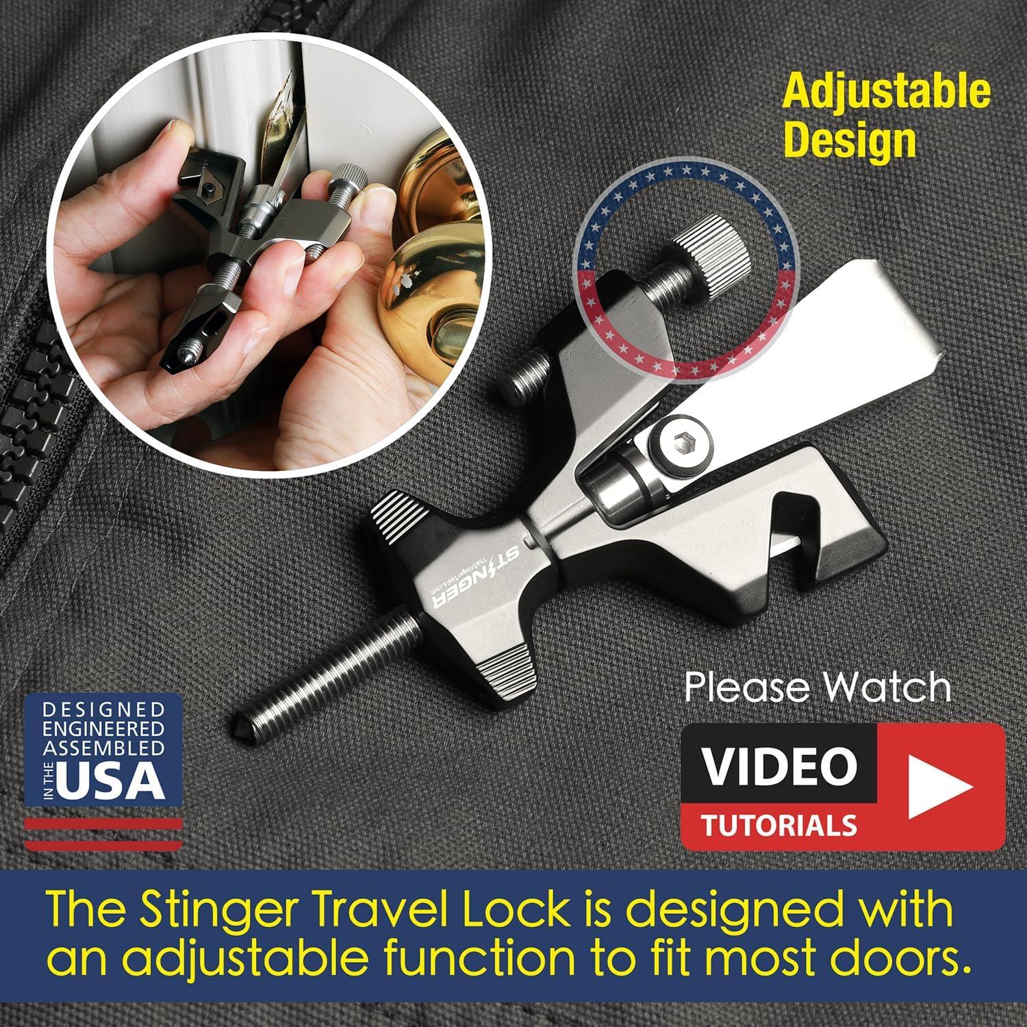 Cerradura de Puerta Portátil Stinger STG-DR-LOCK-STAR-MKII
